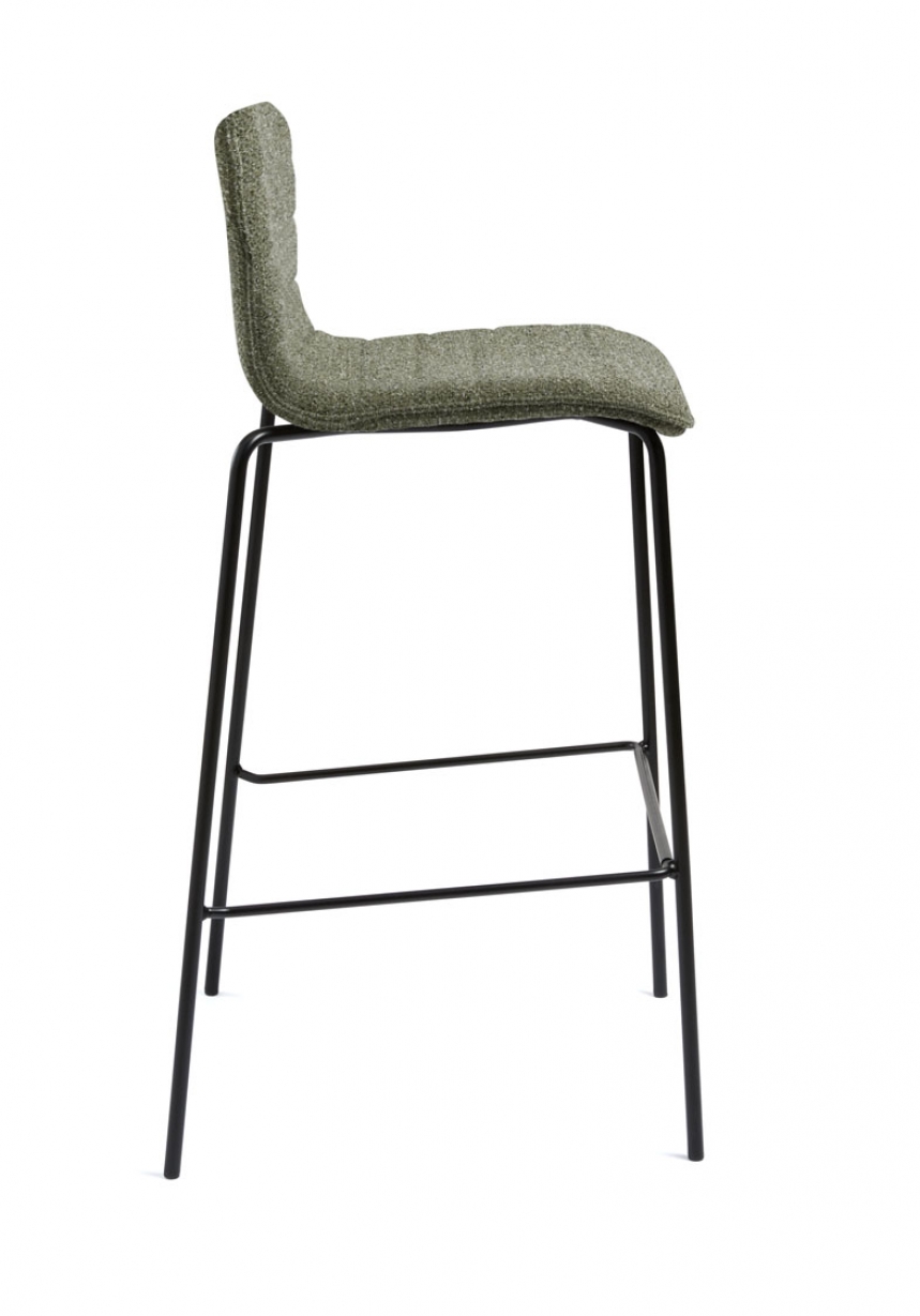 Barkruk 'Rome' - Bouclé Groen