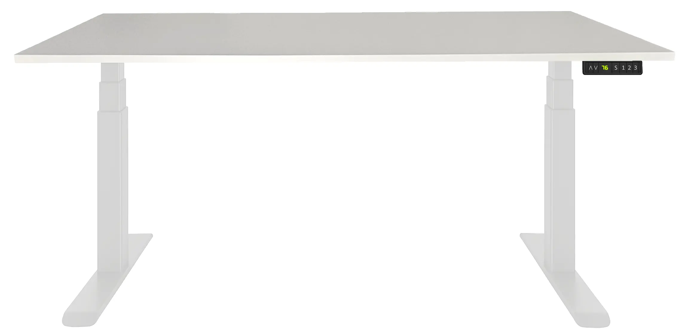 Zit-Sta Bureau Elektrisch 'Professional' EN-527 200x80cm Wit - Wit