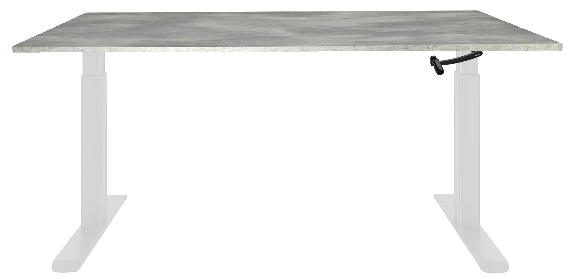 Zit-Sta Bureau Slinger Verstelbaar 140x80cm Wit - Oxyd