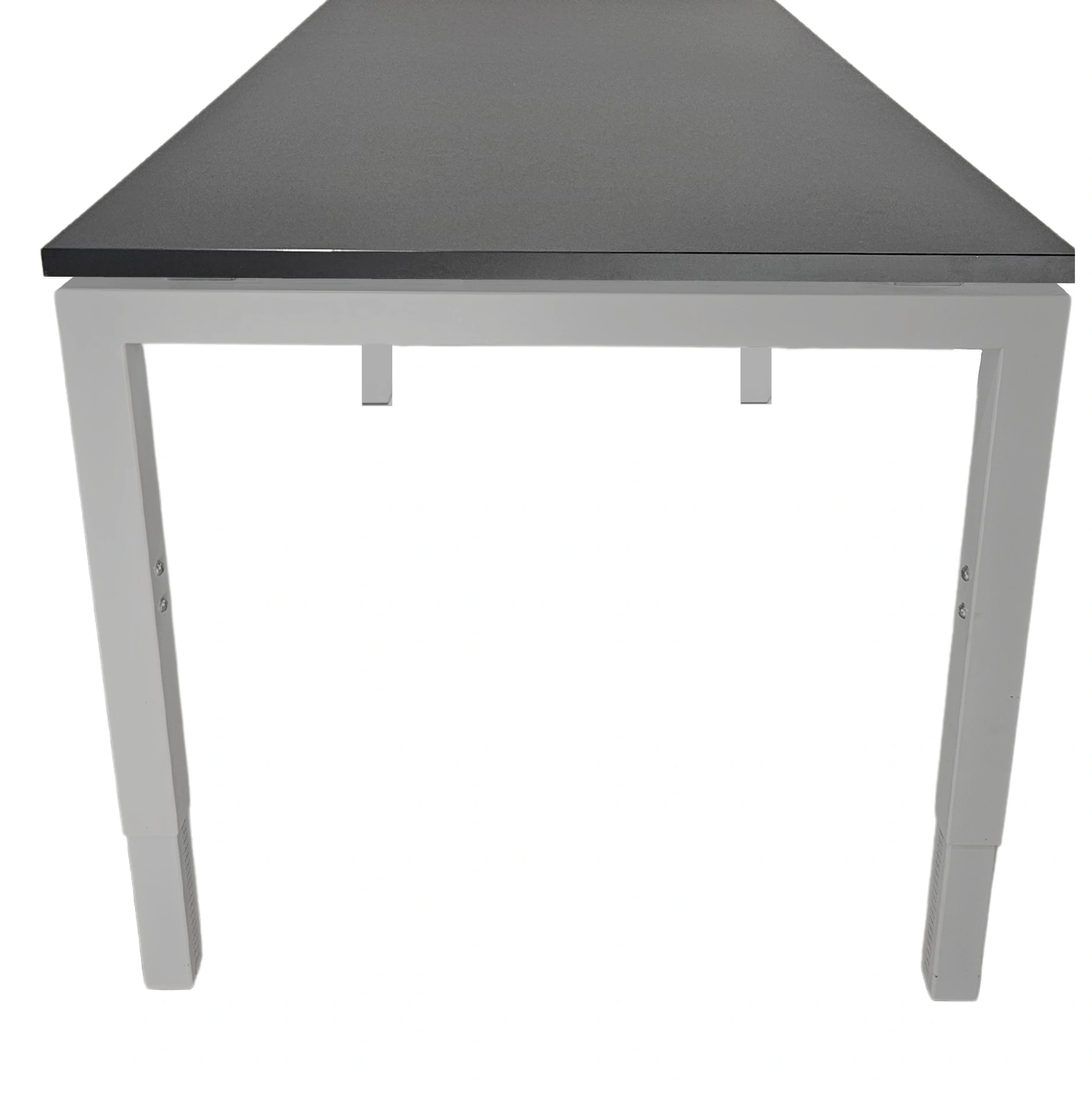 Vida 4-poots Vergadertafel recht 160x80cm Aluminium Zwart