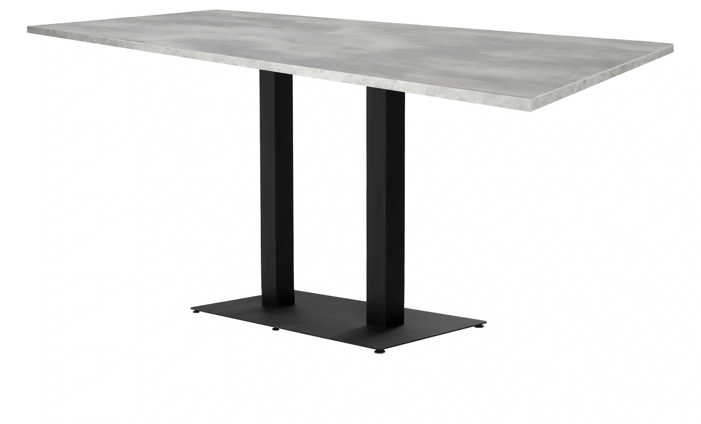 Kolompoot Kantinetafel recht 120x80cm Zwart Oxyd