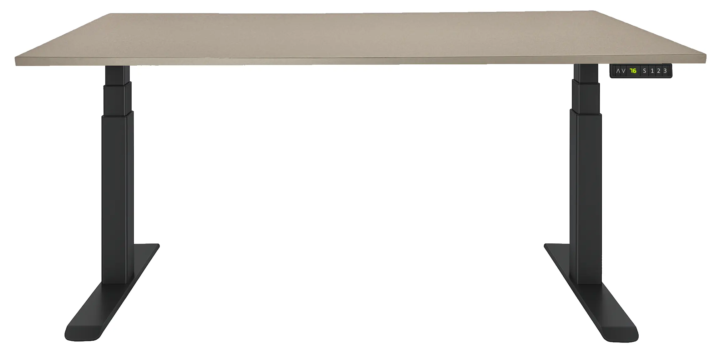 Zit-Sta Bureau Elektrisch 'Professional' EN-527 200x80cm Zwart - Cuando