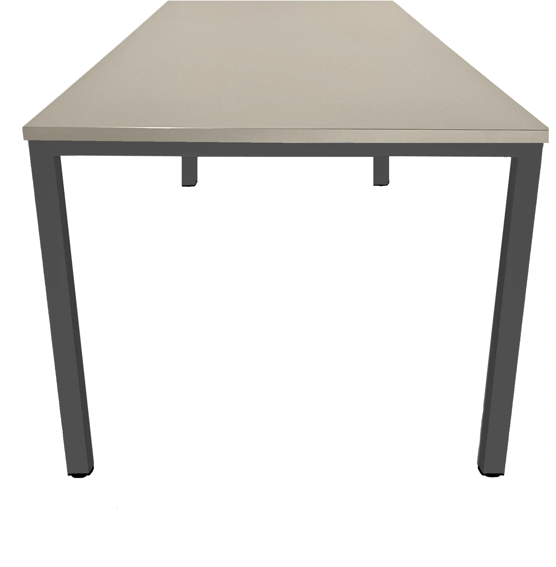 Budget 4-poots Vergadertafel recht 200x100cm Zwart Cuando