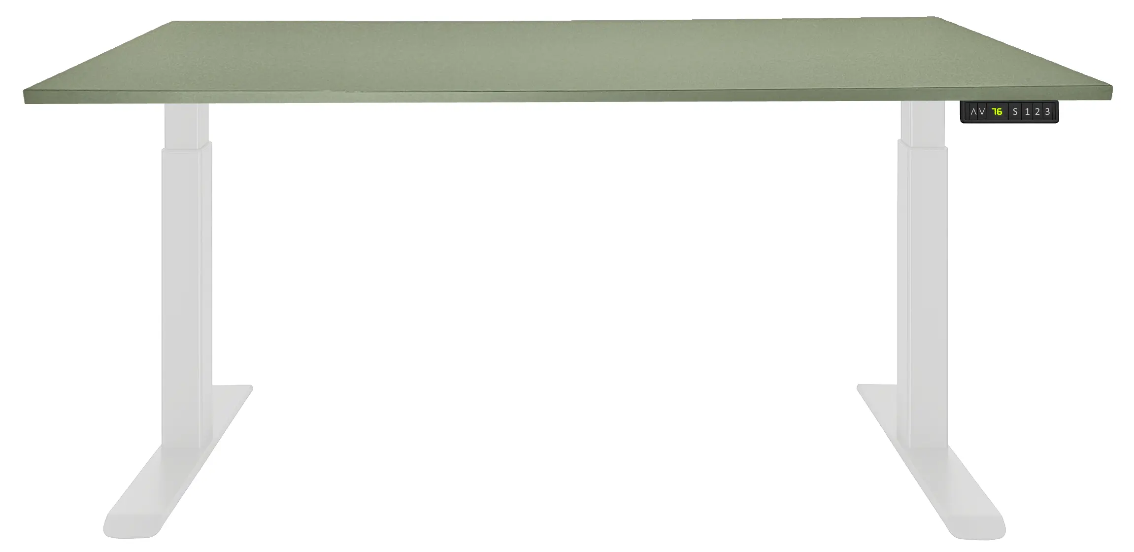 Zit-Sta Bureau Elektrisch 'Basic' 160x80cm Wit - Pine