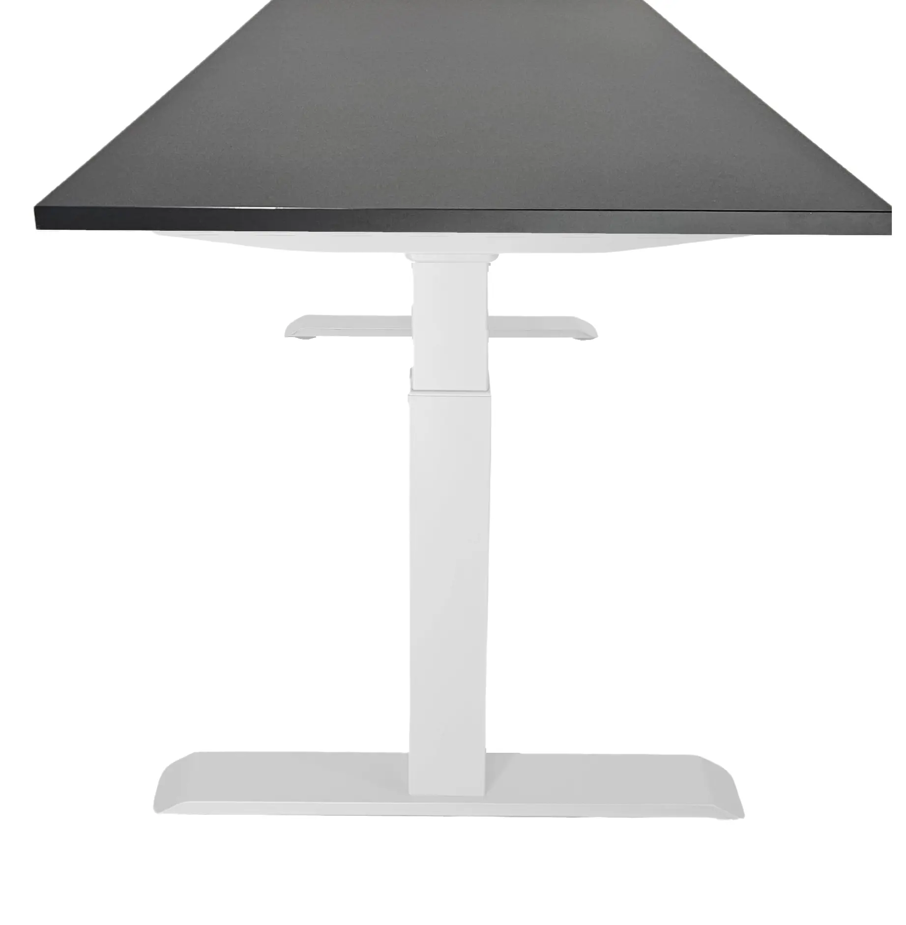Zit-Sta Bureau Slinger Verstelbaar 140x80cm Wit - Zwart
