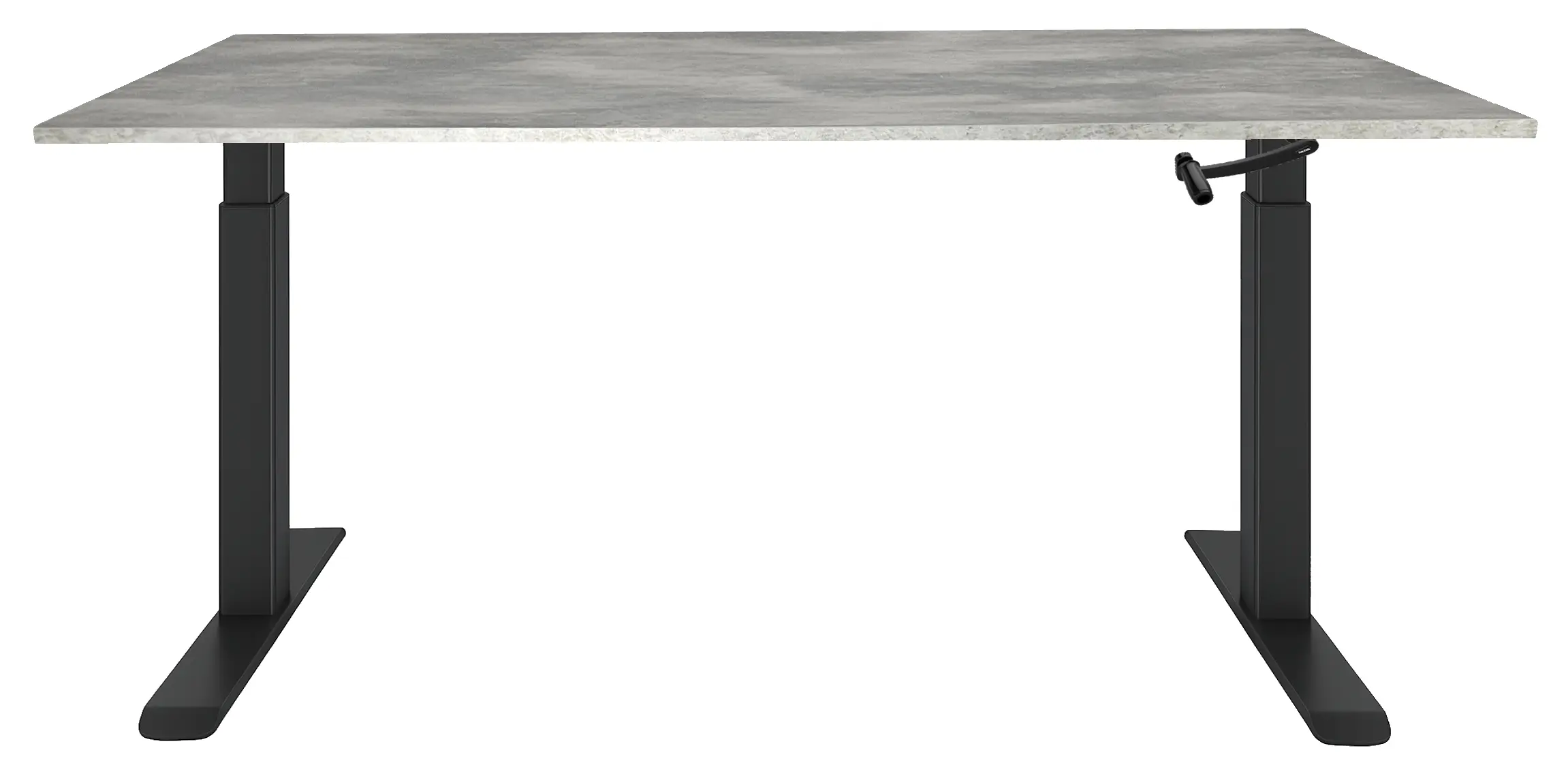 Zit-Sta Bureau Slinger Verstelbaar 160x80cm Zwart - Oxyd