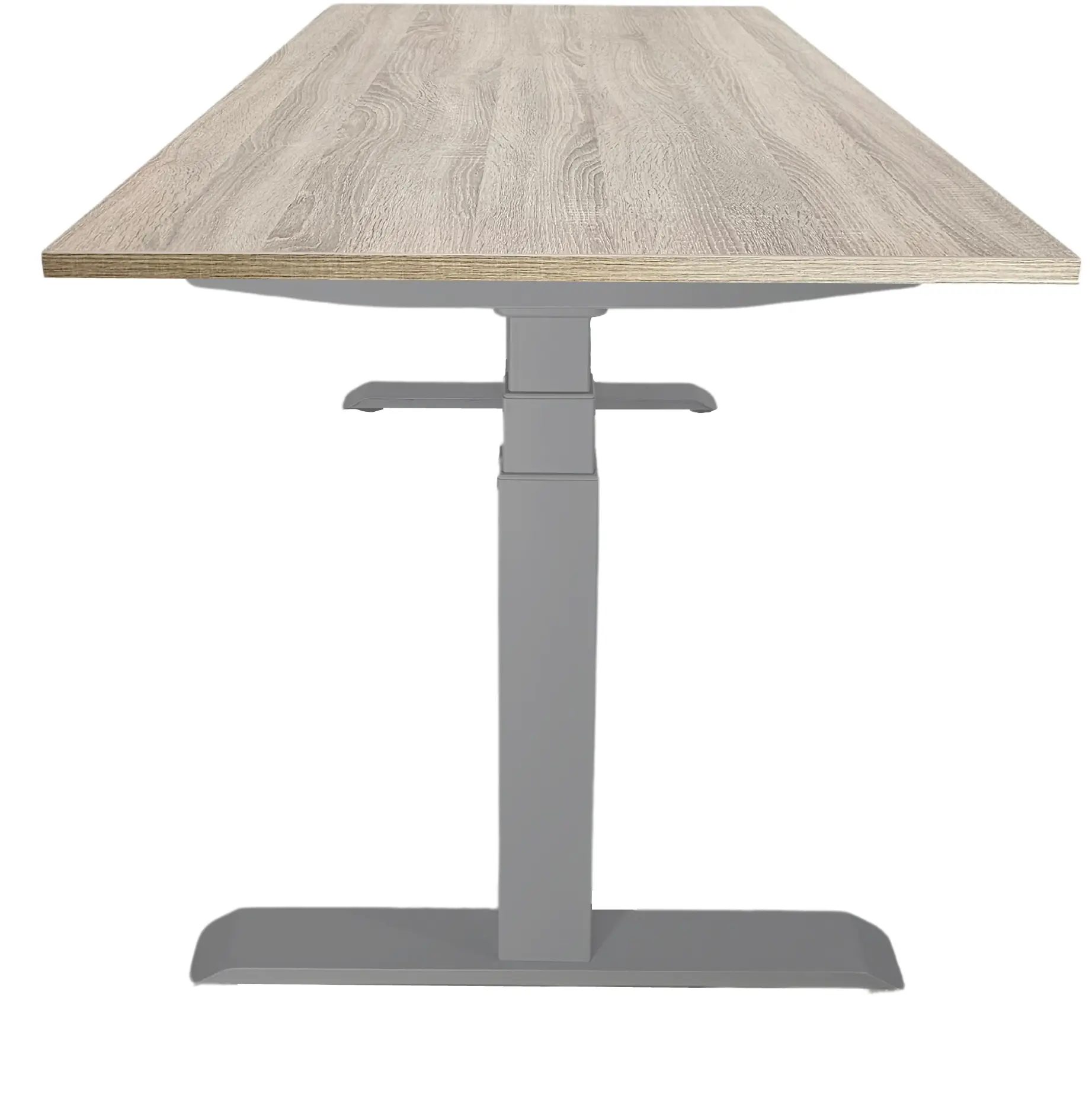 Zit-Sta Bureau Elektrisch 'Professional' EN-527 200x80cm Aluminium - Midden eiken