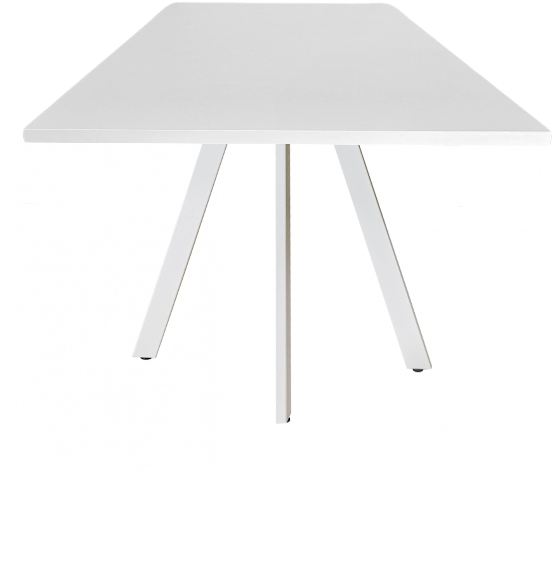Spinpoot Kantinetafel recht 180x80cm Wit Wit