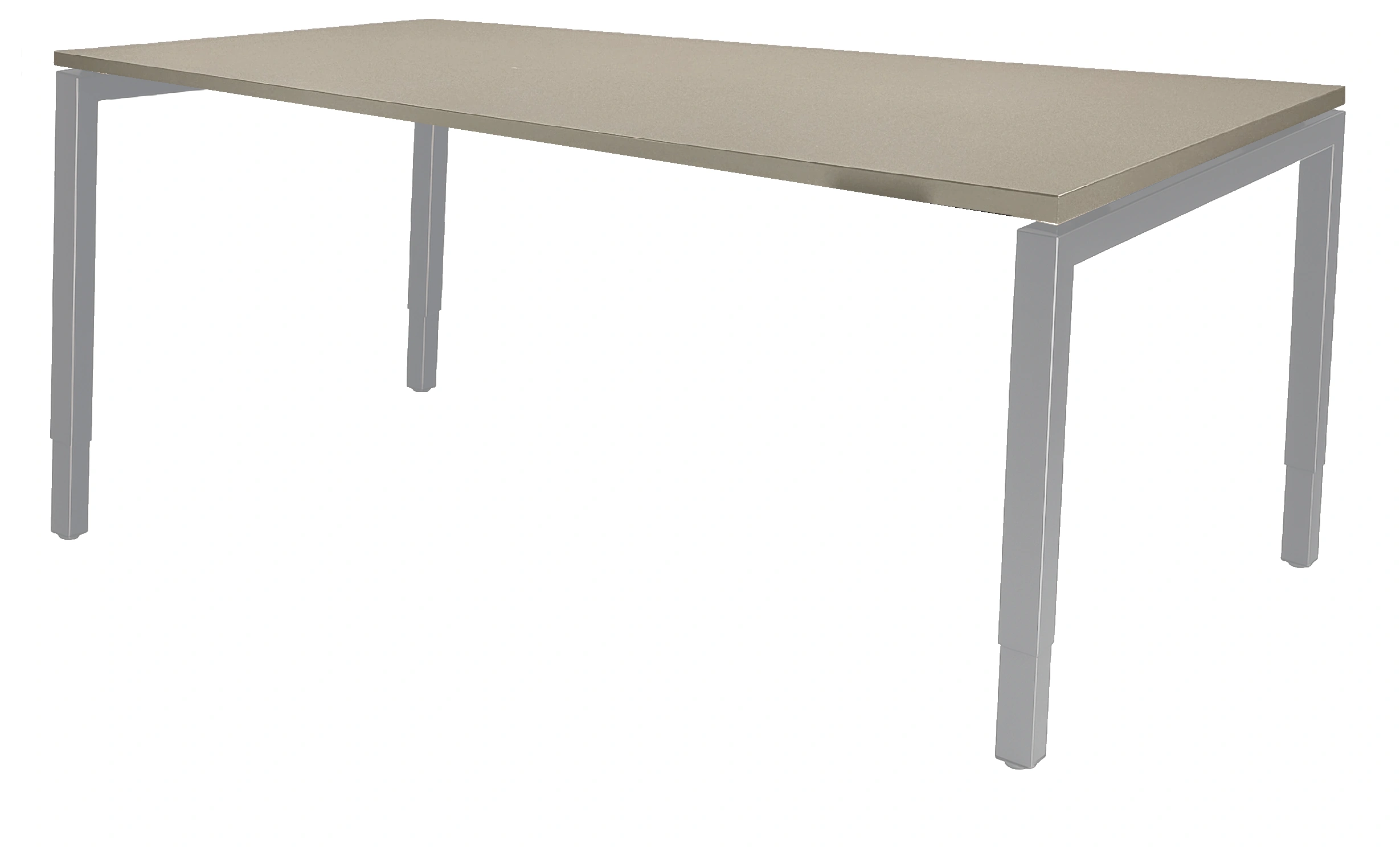 Vida 4-poots Vergadertafel recht 200x80cm Aluminium Cuando