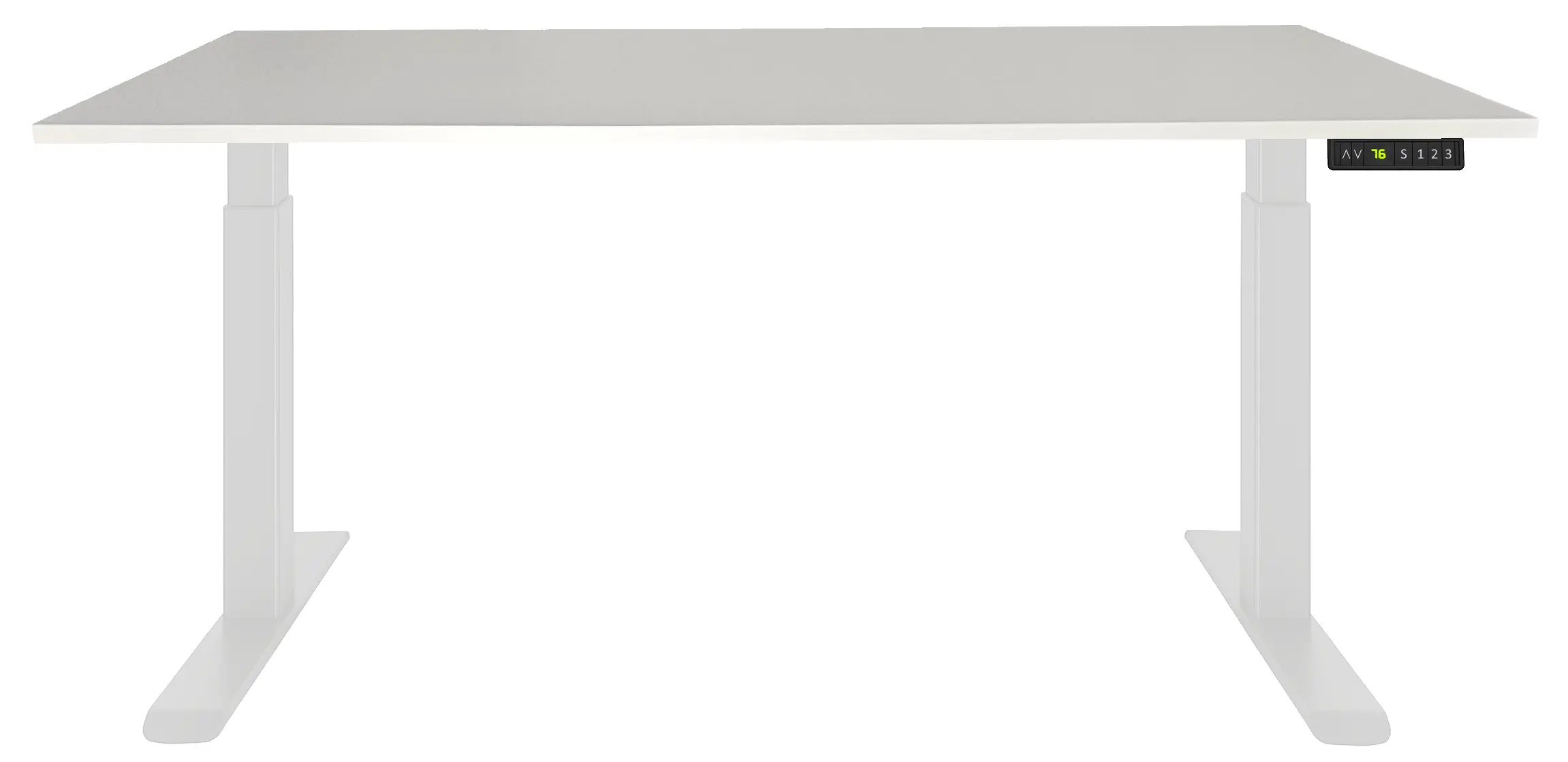 Zit-Sta Bureau Elektrisch 'Basic' 120x80cm Wit - Wit