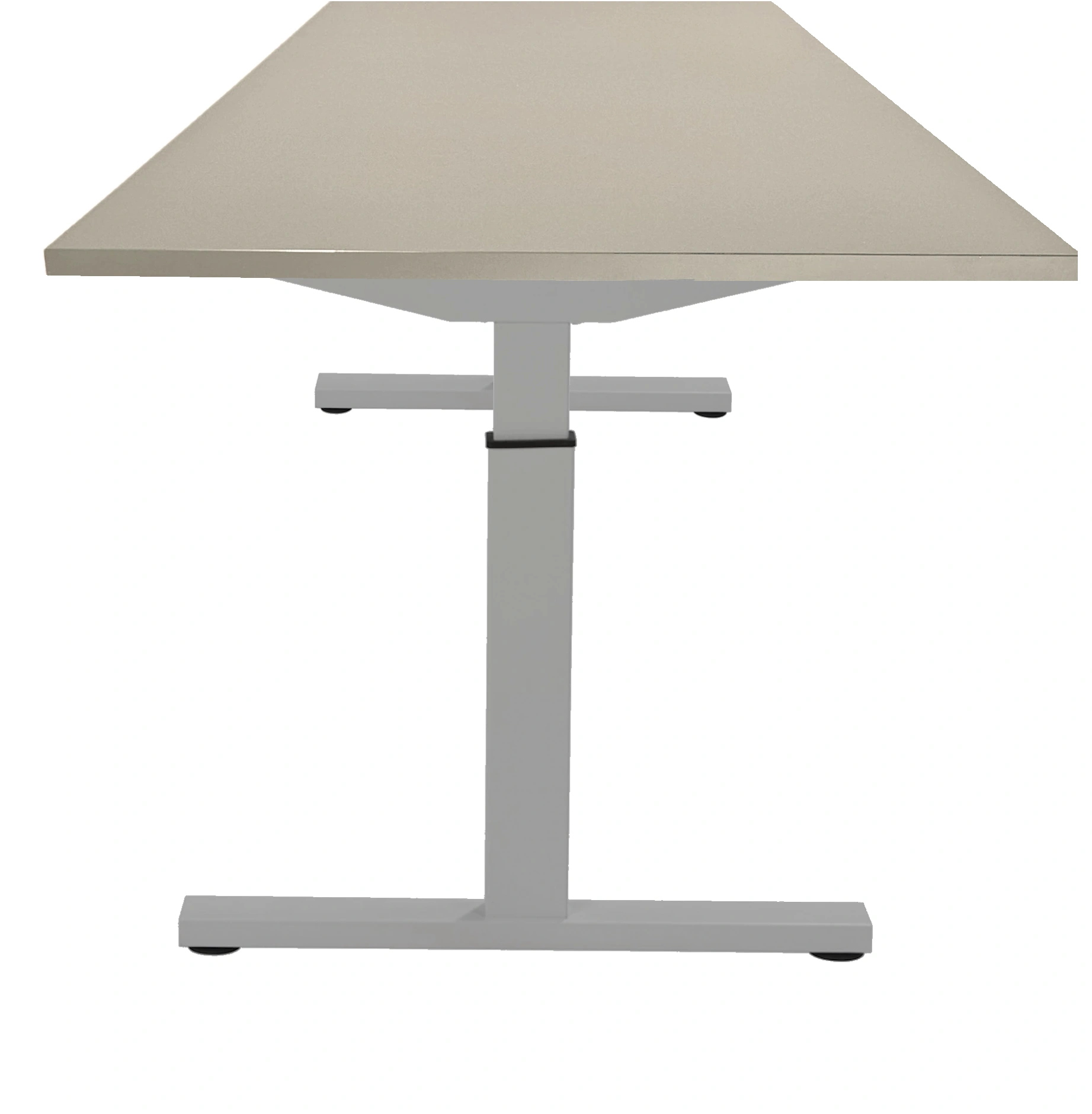 Vamo T-poot Vergadertafel recht 180x80cm Aluminium Cuando