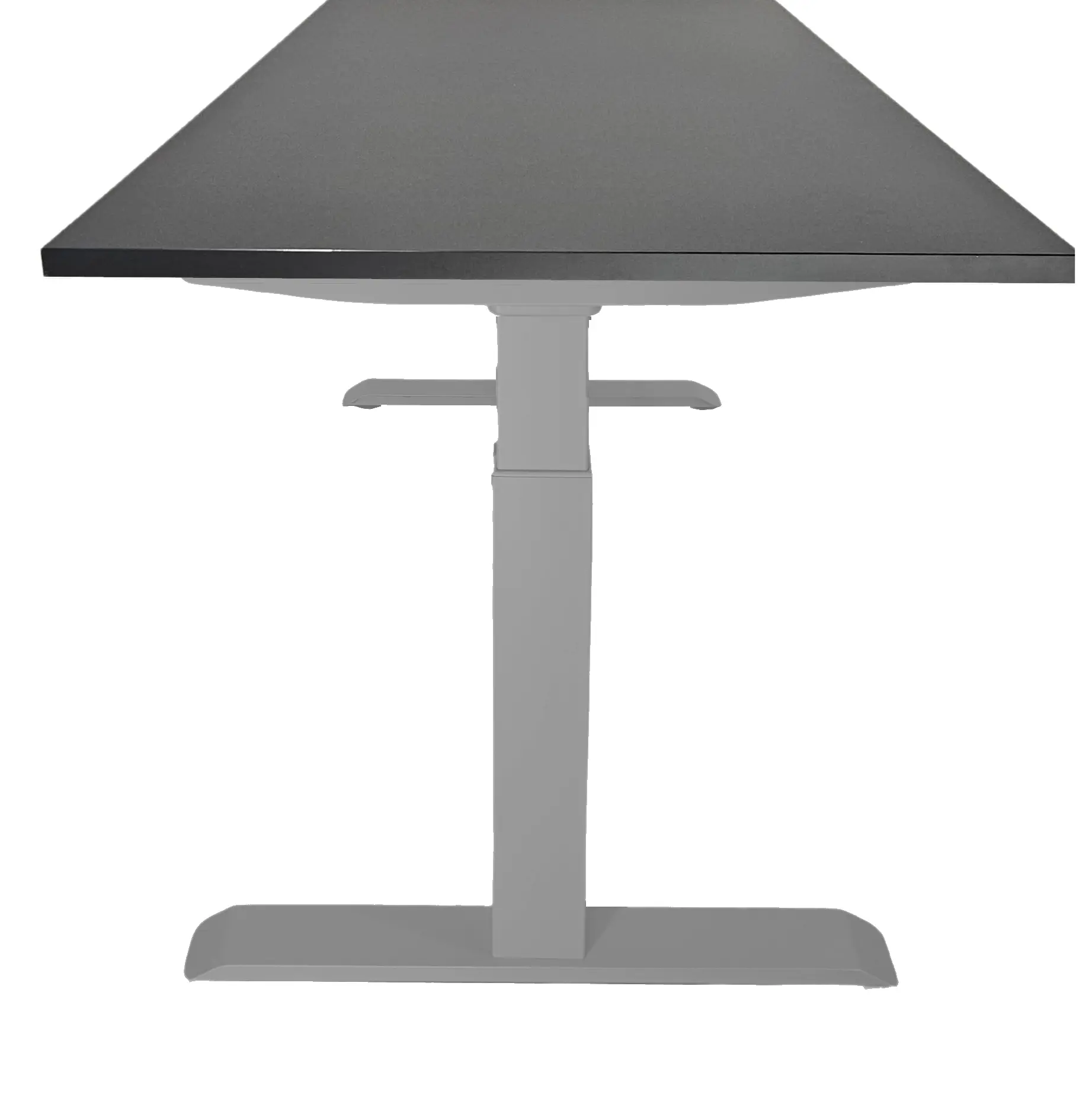 Zit-Sta Bureau Elektrisch 'Basic' 180x80cm Aluminium - Zwart