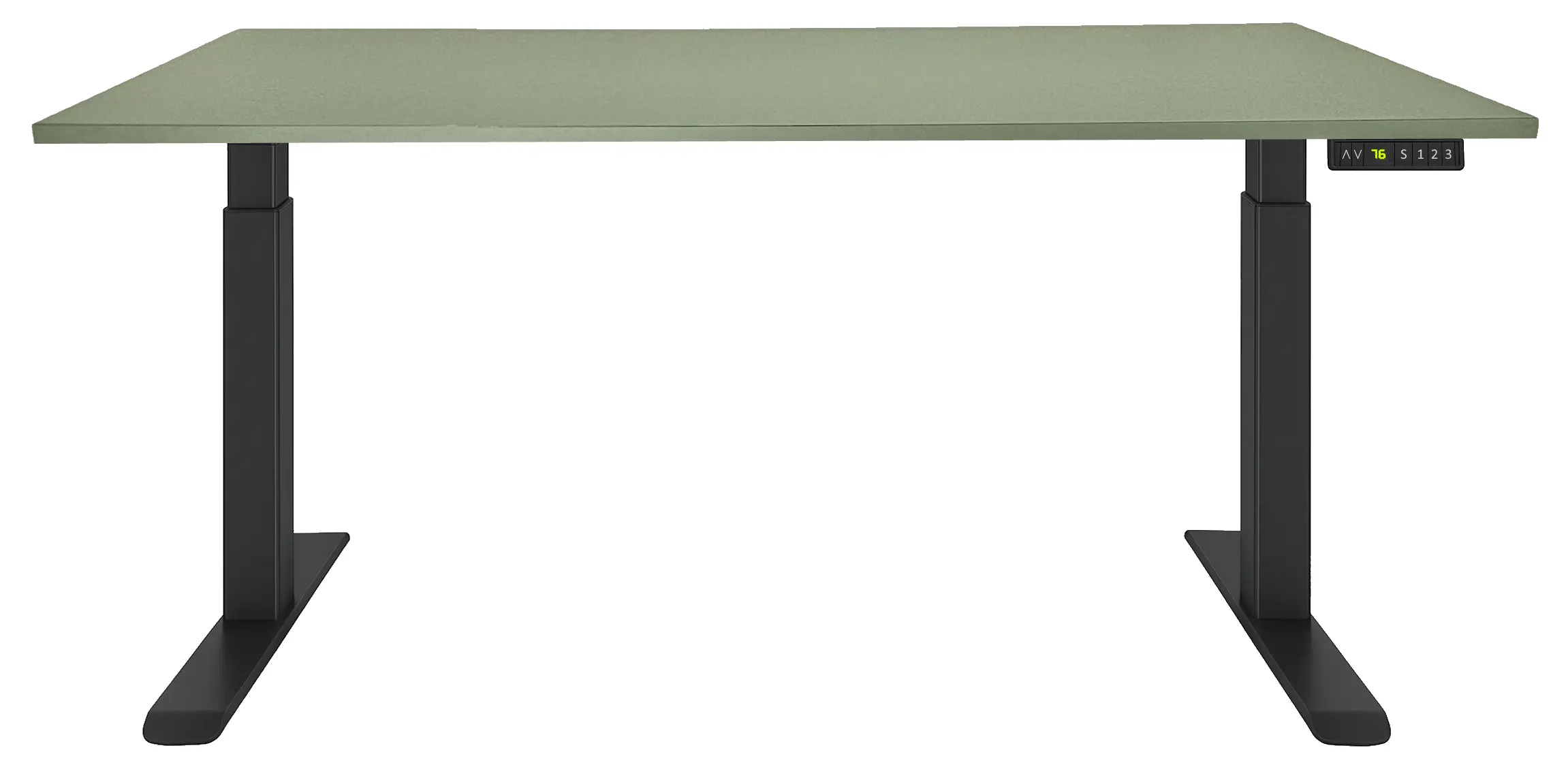 Zit-Sta Bureau Elektrisch 'Basic' 120x80cm Zwart - Pine