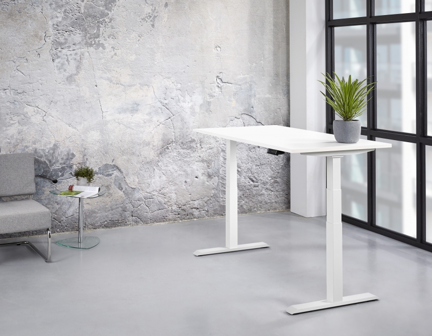 Zit-Sta Bureau Elektrisch 'Professional' EN-527 180x80cm Wit - Cuando