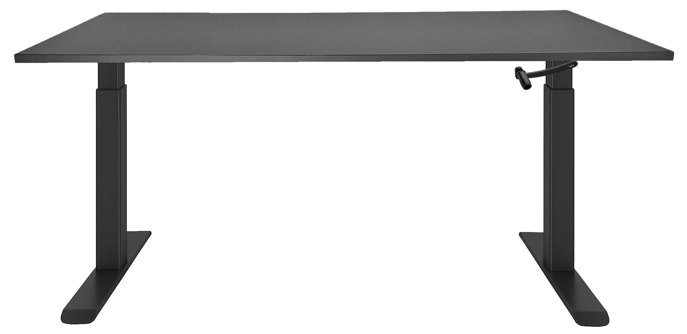 Zit-Sta Bureau Slinger Verstelbaar 140x80cm Zwart - Zwart