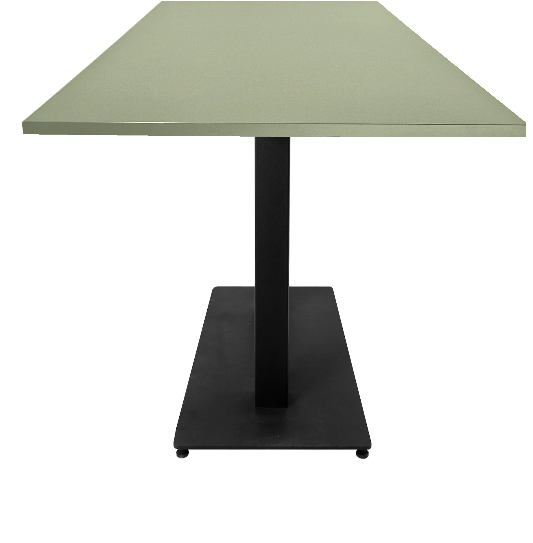 Kolompoot  Vergadertafel recht 160x80cm Zwart Pine