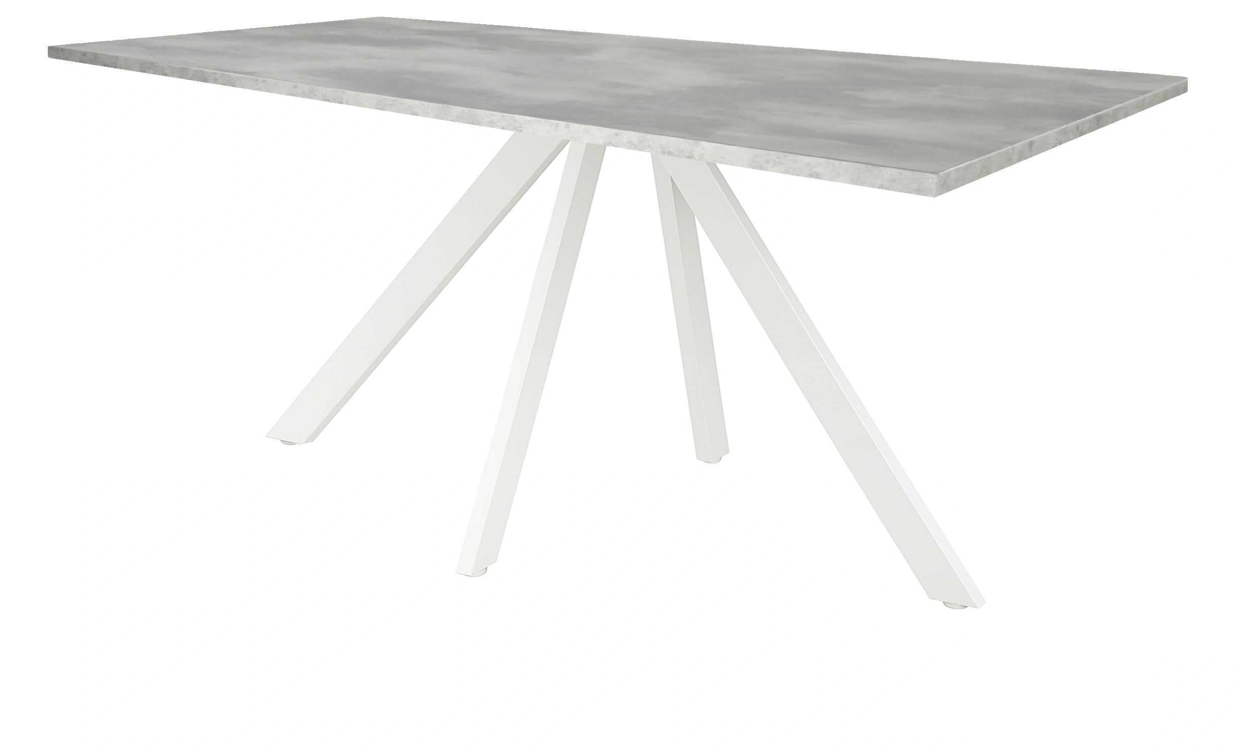 Spinpoot Vergadertafel recht 180x80cm Wit Oxyd