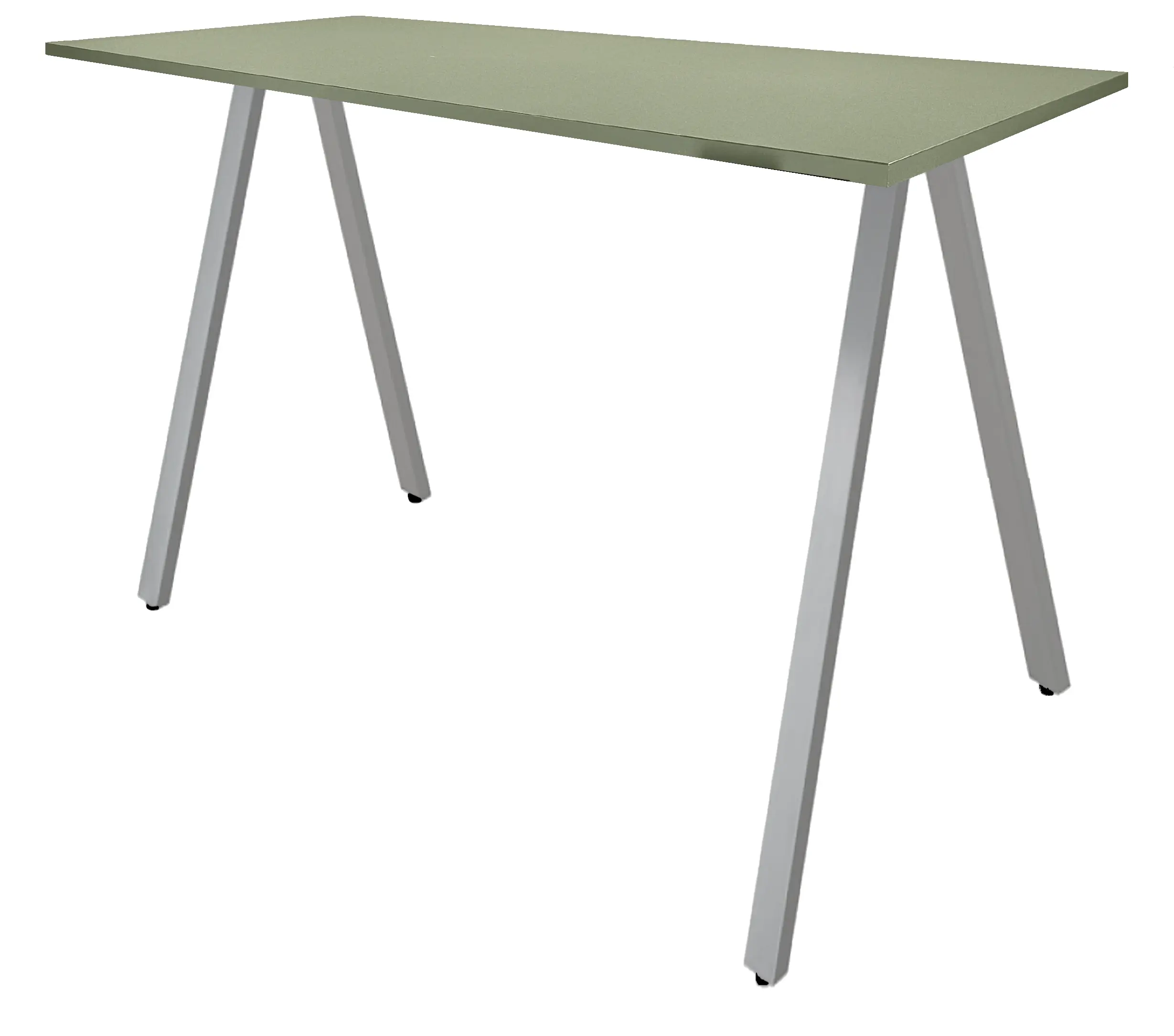 V-poot Bartafel recht 200x100cm Aluminium Pine