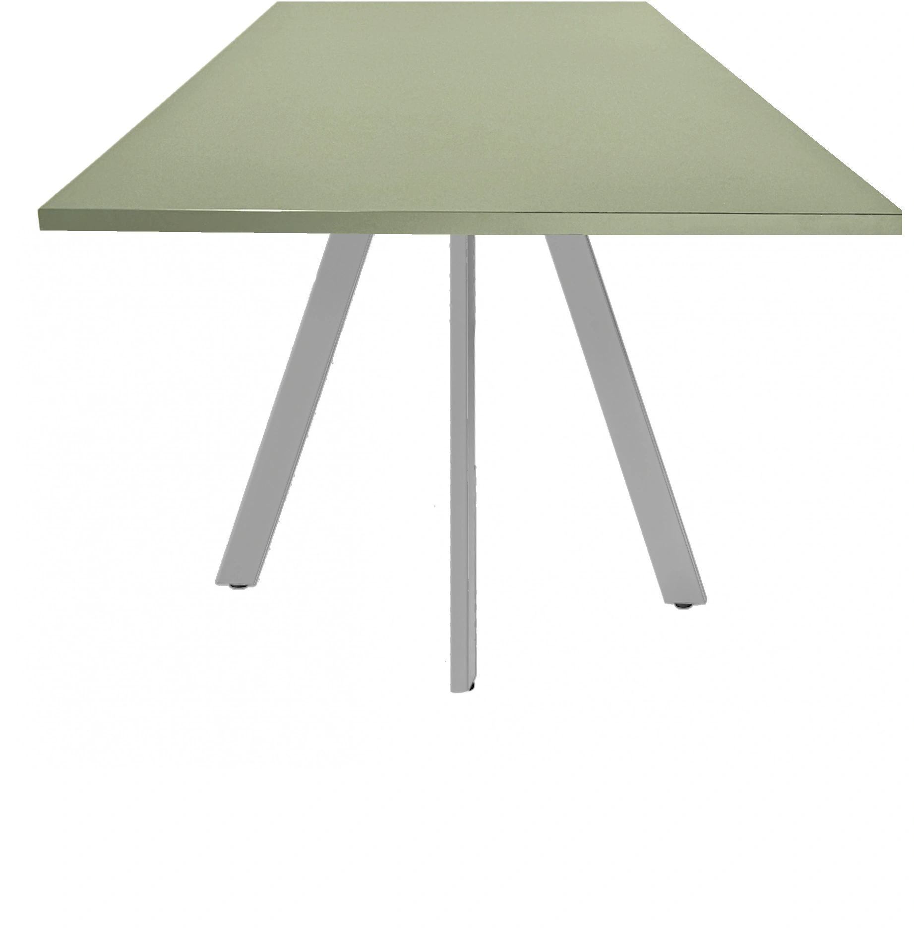 Spinpoot Kantinetafel recht 120x80cm Aluminium Pine