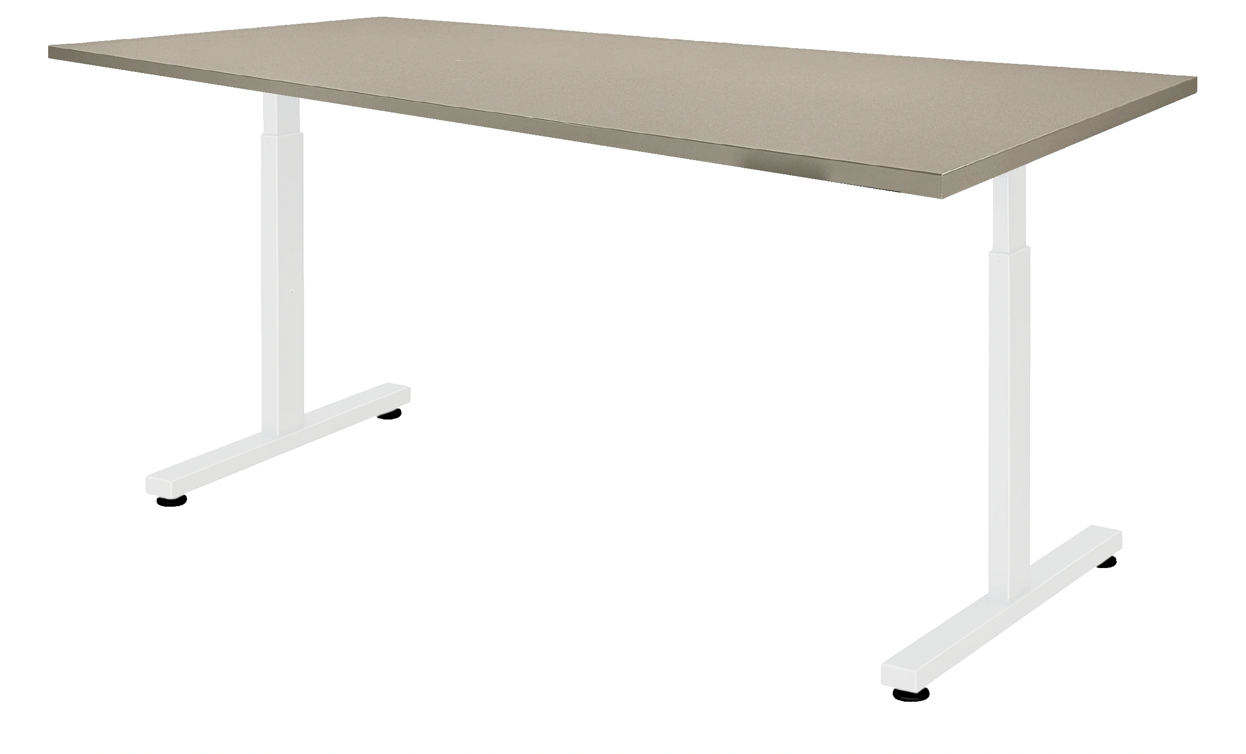 Vamo T-poot Vergadertafel recht 140x80cm Wit Cuando