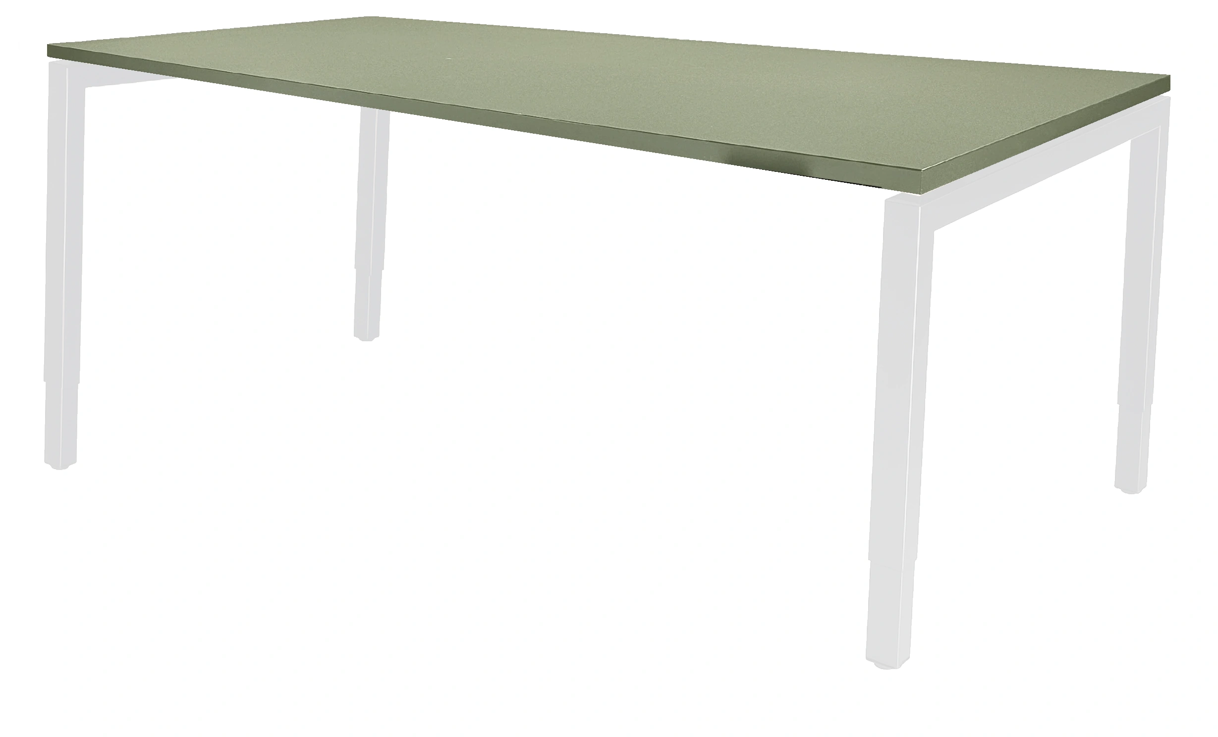 Vida 4-poots Vergadertafel recht 140x80cm Wit Pine