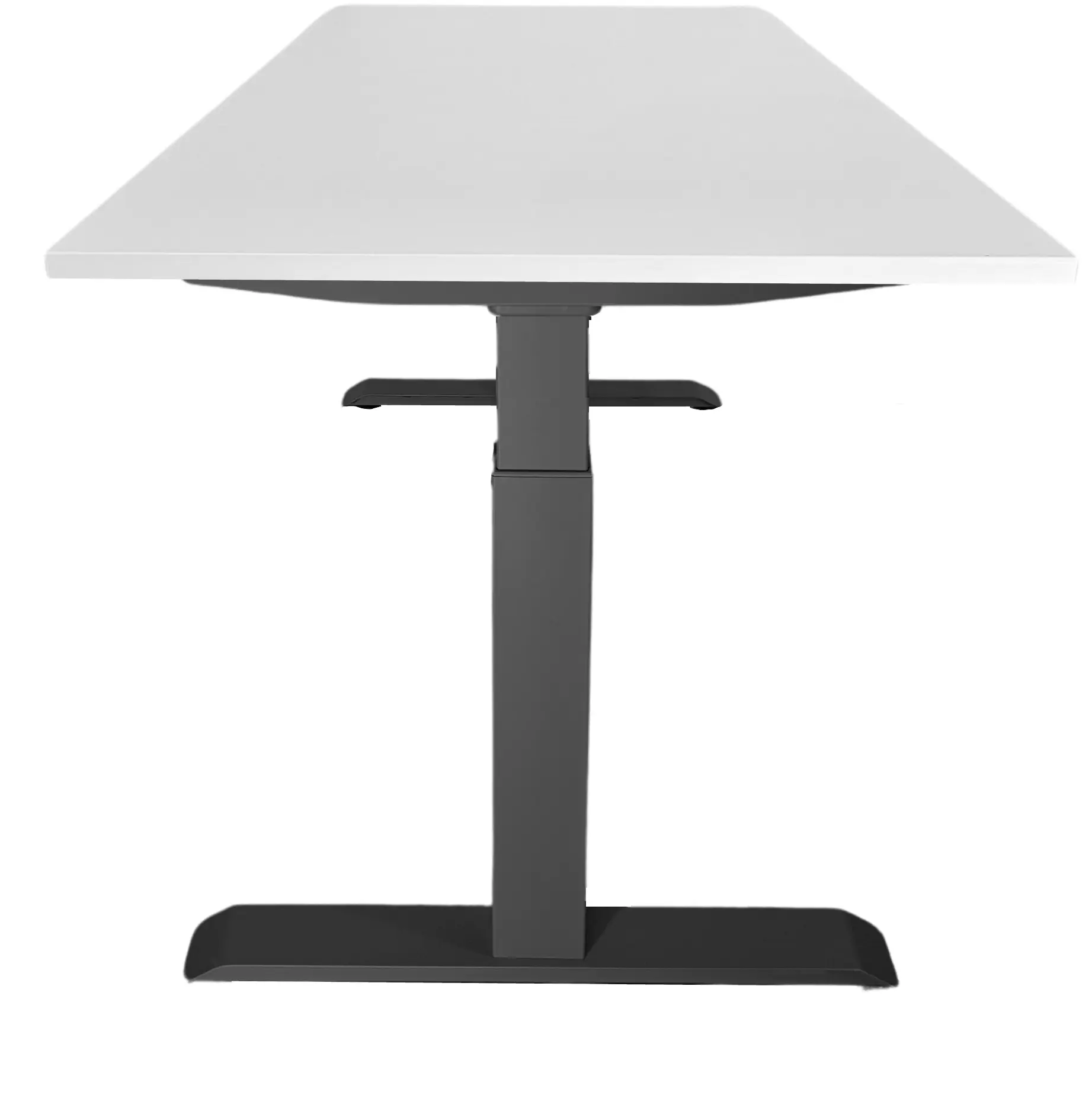 Zit-Sta Bureau Slinger Verstelbaar 140x80cm Zwart - Wit