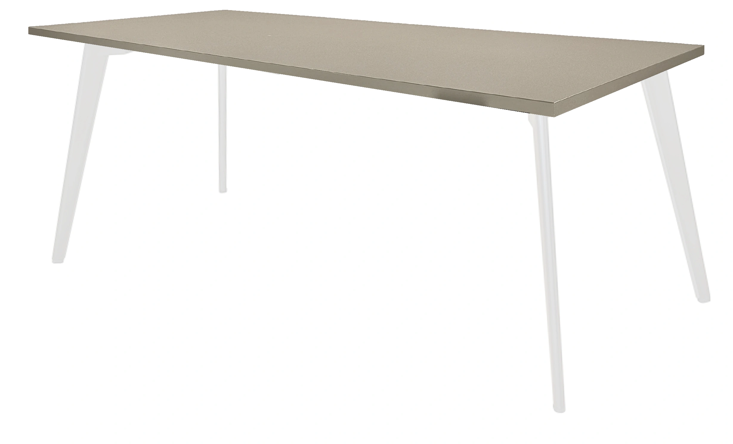Real-poot Vergadertafel recht 200x100cm Wit Cuando