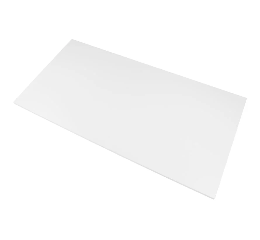 Los bureaublad - recht 120x80cm Wit
