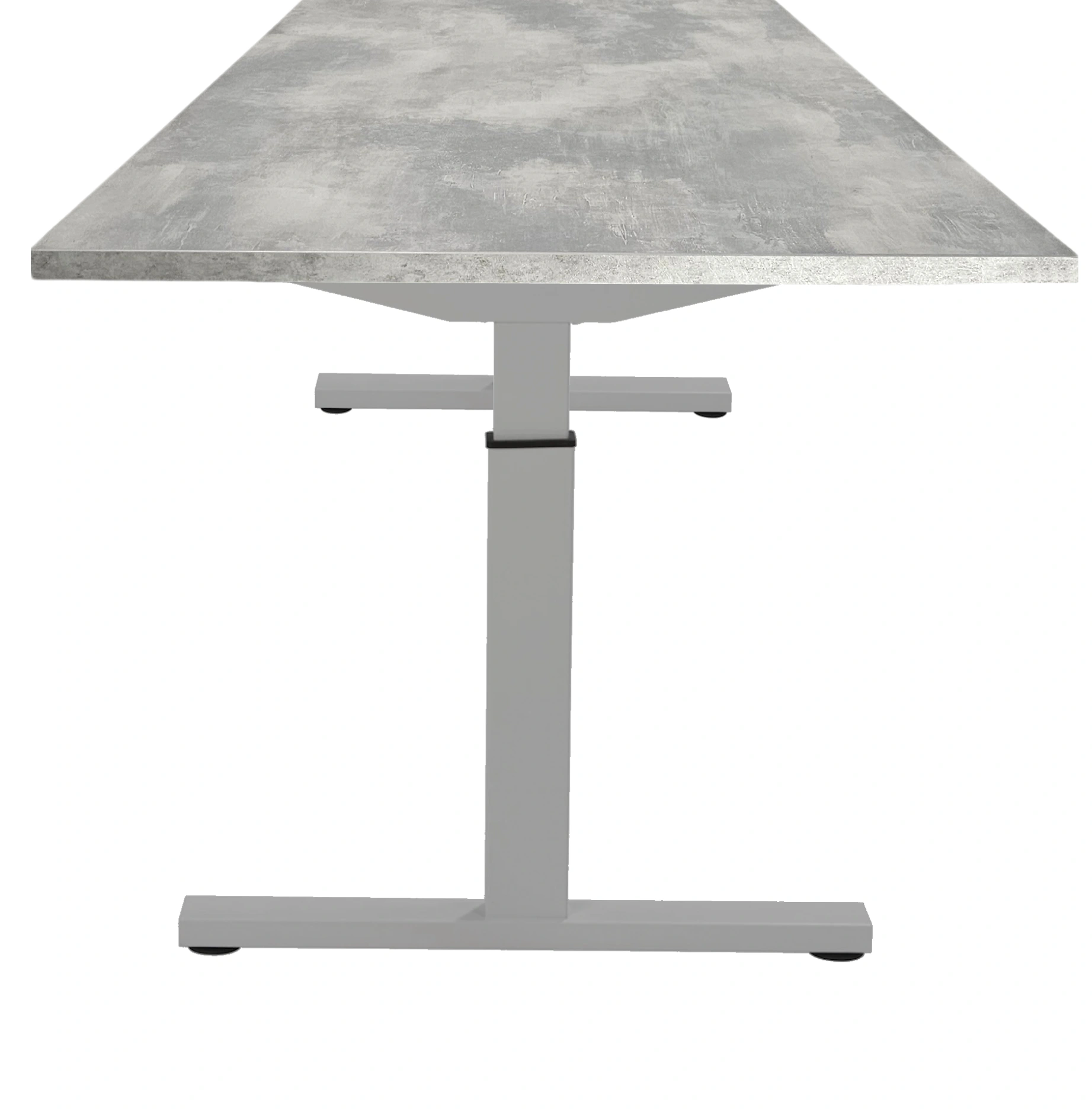 Verstelbaar Bureau Vamo T-poot 200x100cm Aluminium Oxyd