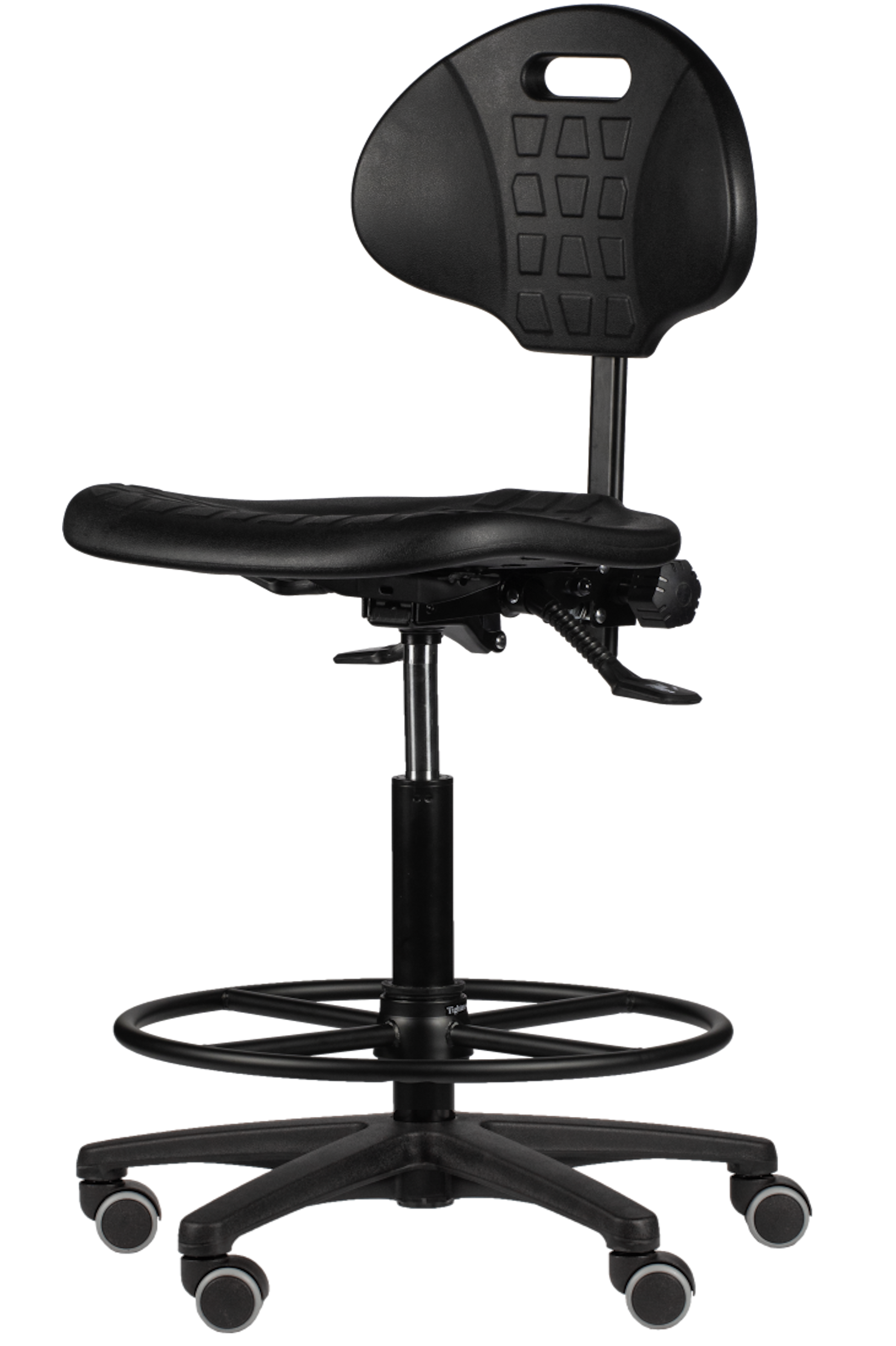 Werkstoel Basic Zwart (PUR) Zonder armleggers