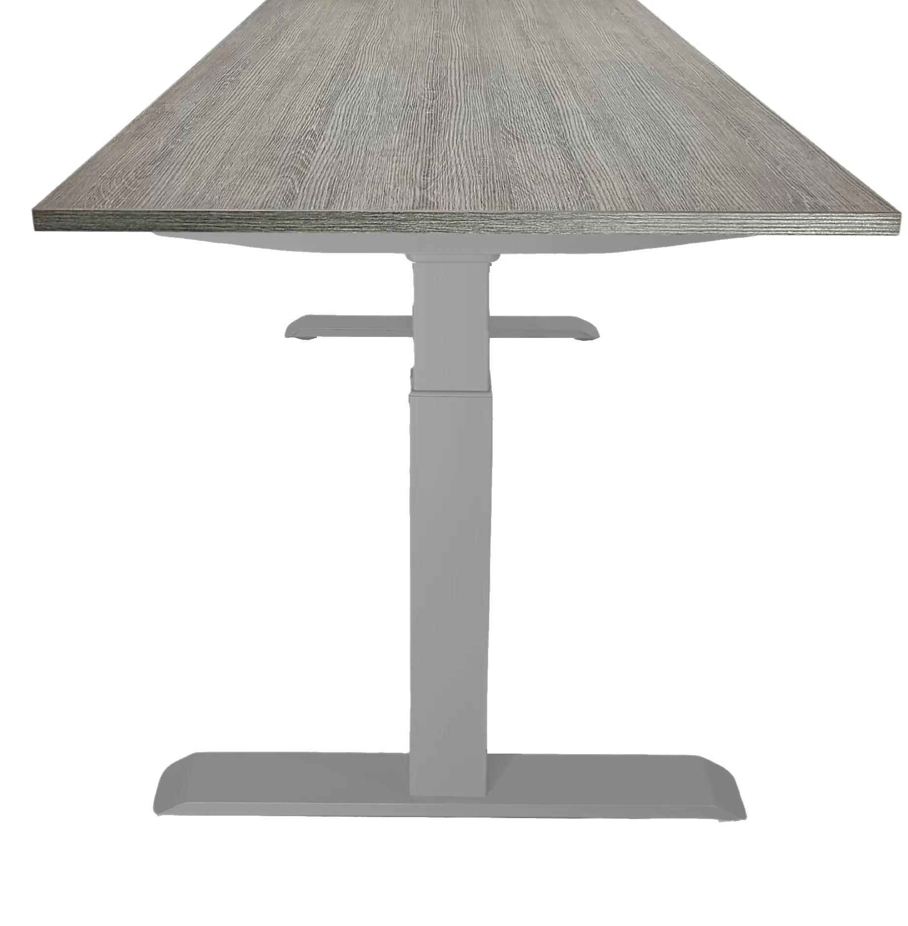 Zit-Sta Bureau Slinger Verstelbaar 120x80cm Aluminium - Bruin eiken