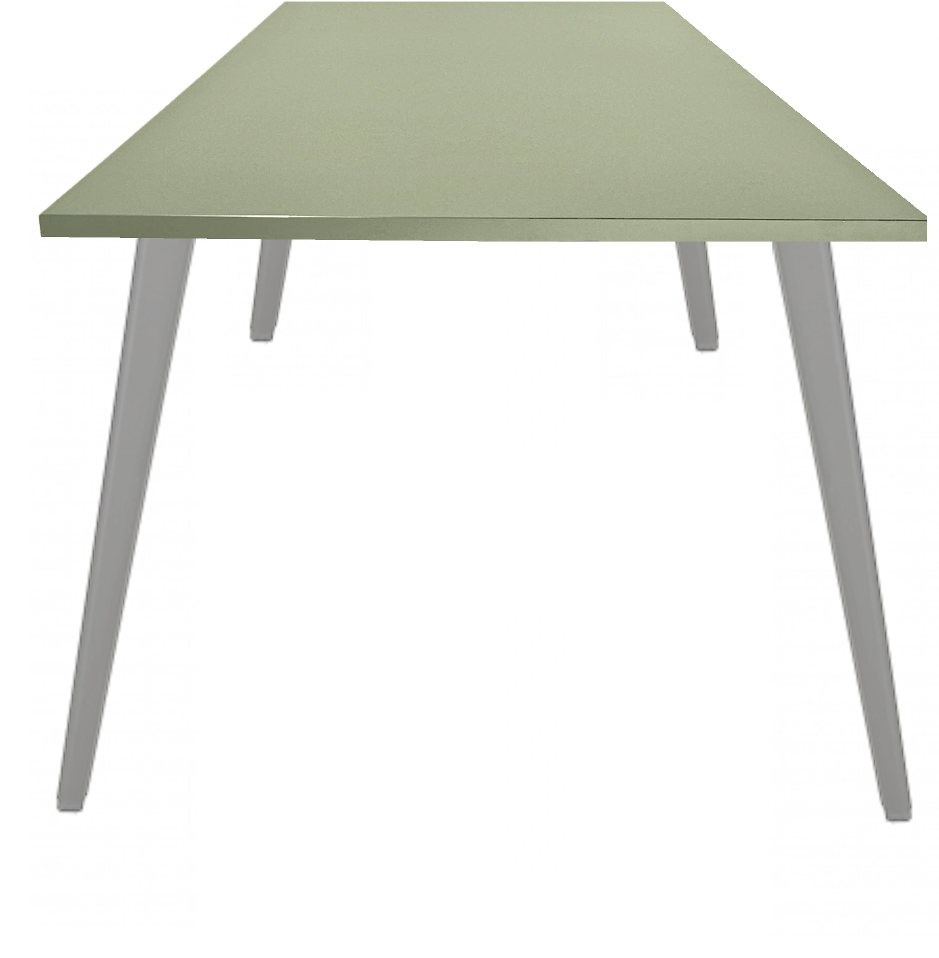 Real-poot Kantinetafel recht 120x80cm Aluminium Pine