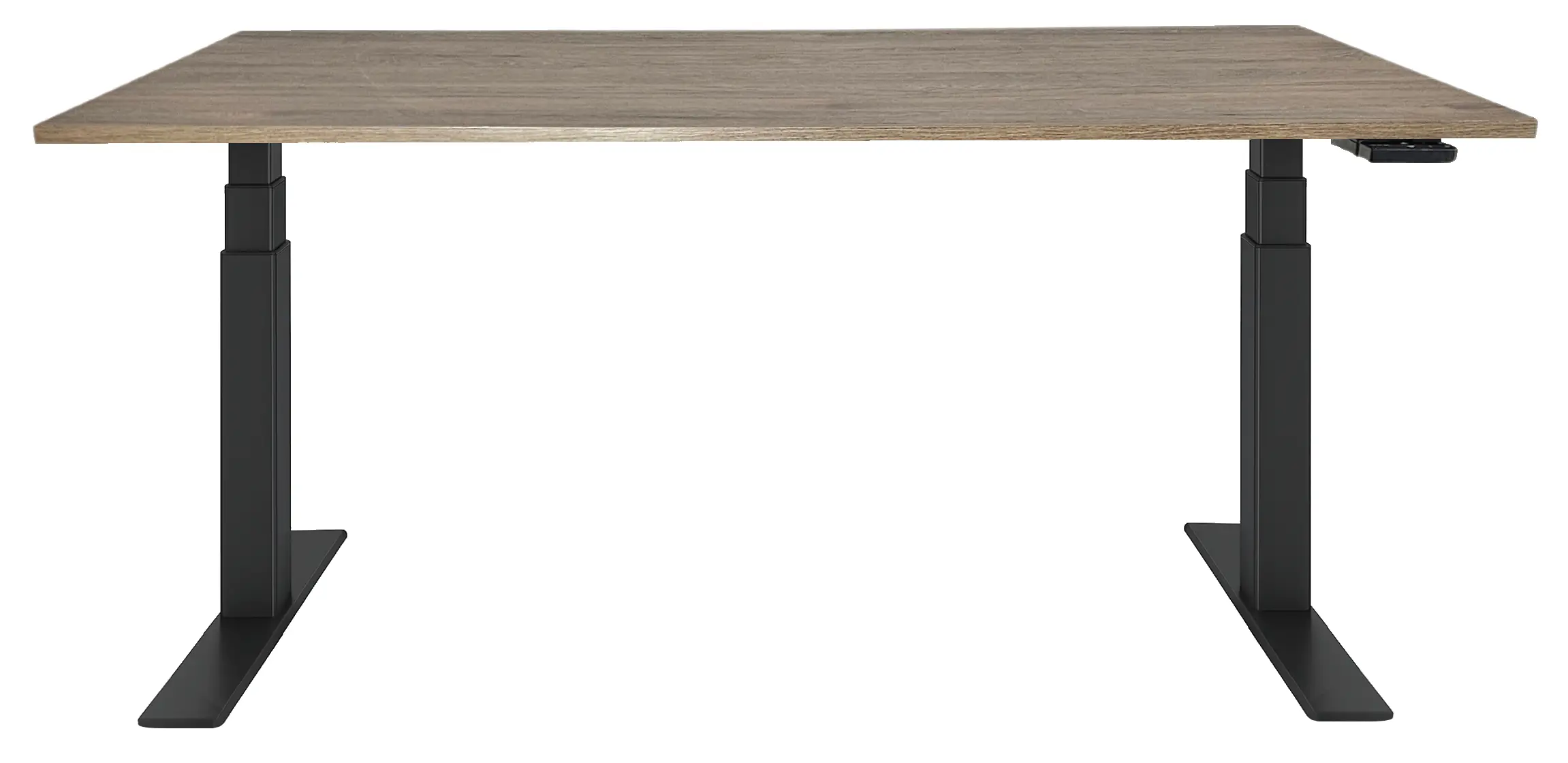 Zit-Sta Bureau Elektrisch 'Deluxe' NPR-1813 180x80cm Zwart - Hickory Noten
