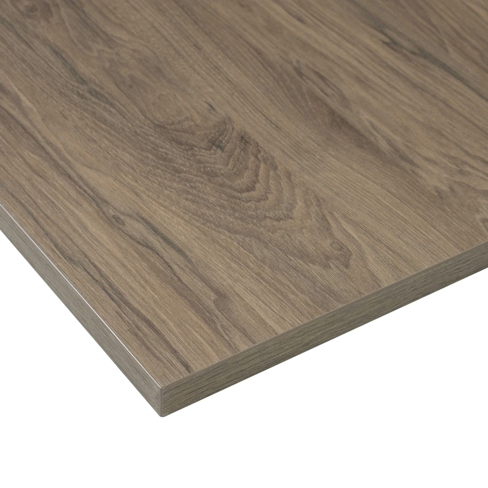 Los bureaublad - recht 160x80cm Hickory Noten