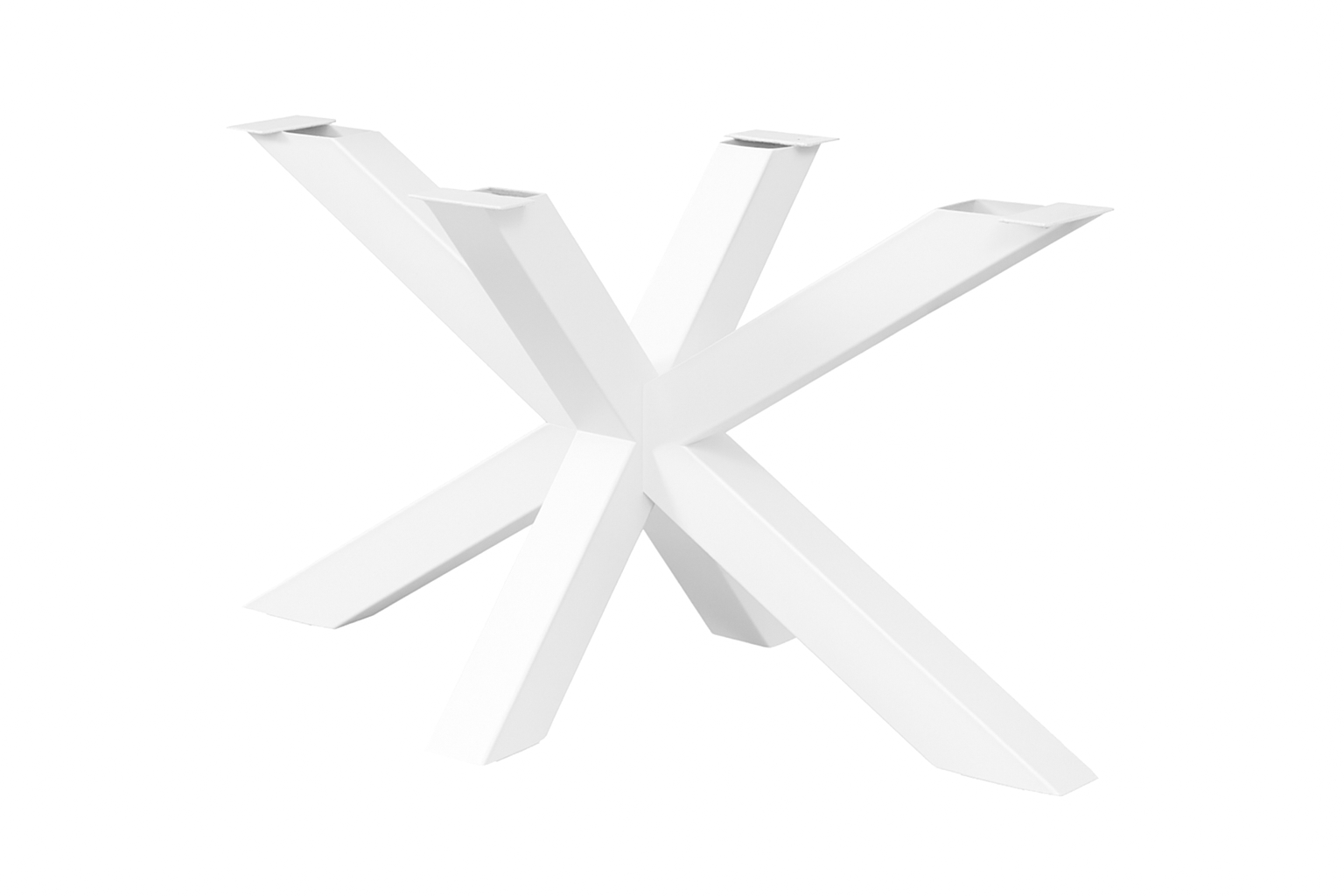 Matrix-poot Vergadertafel Deens Ovaal 240x120cm Wit - Zwart