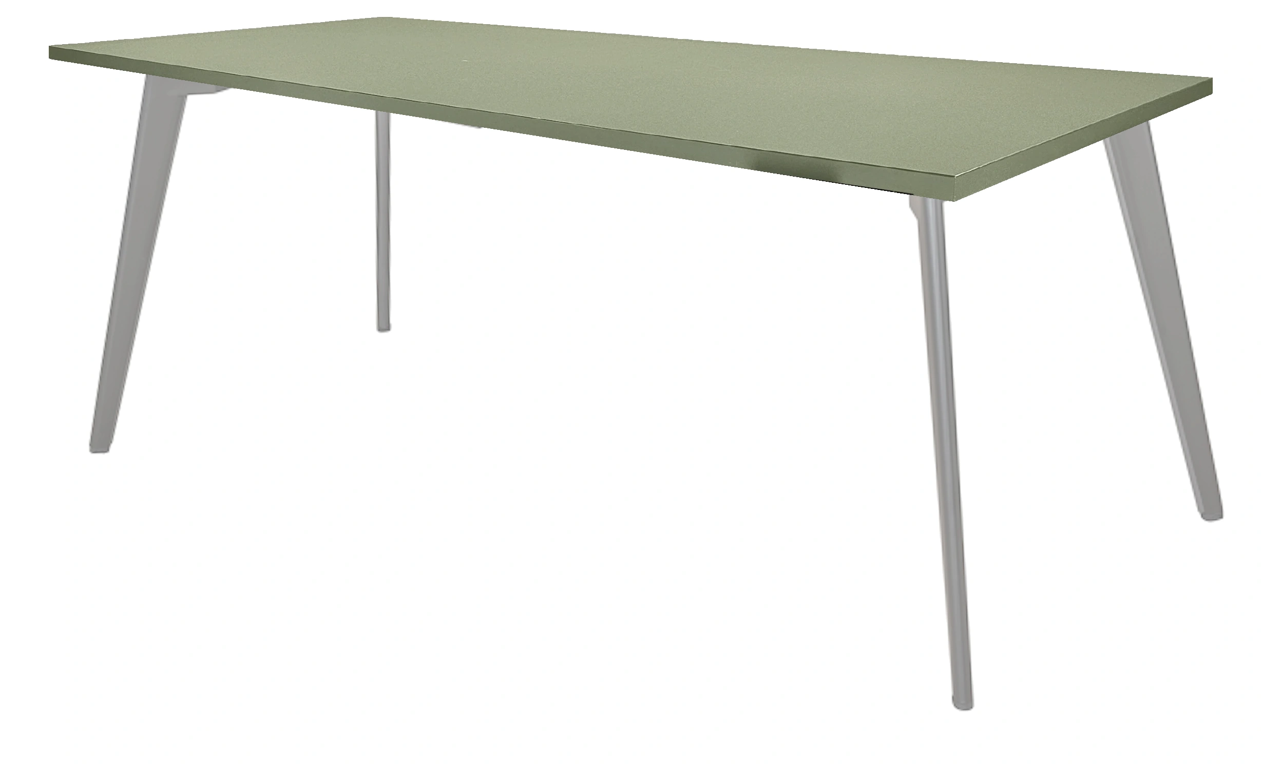 Real-poot Kantinetafel recht 120x80cm Aluminium Pine