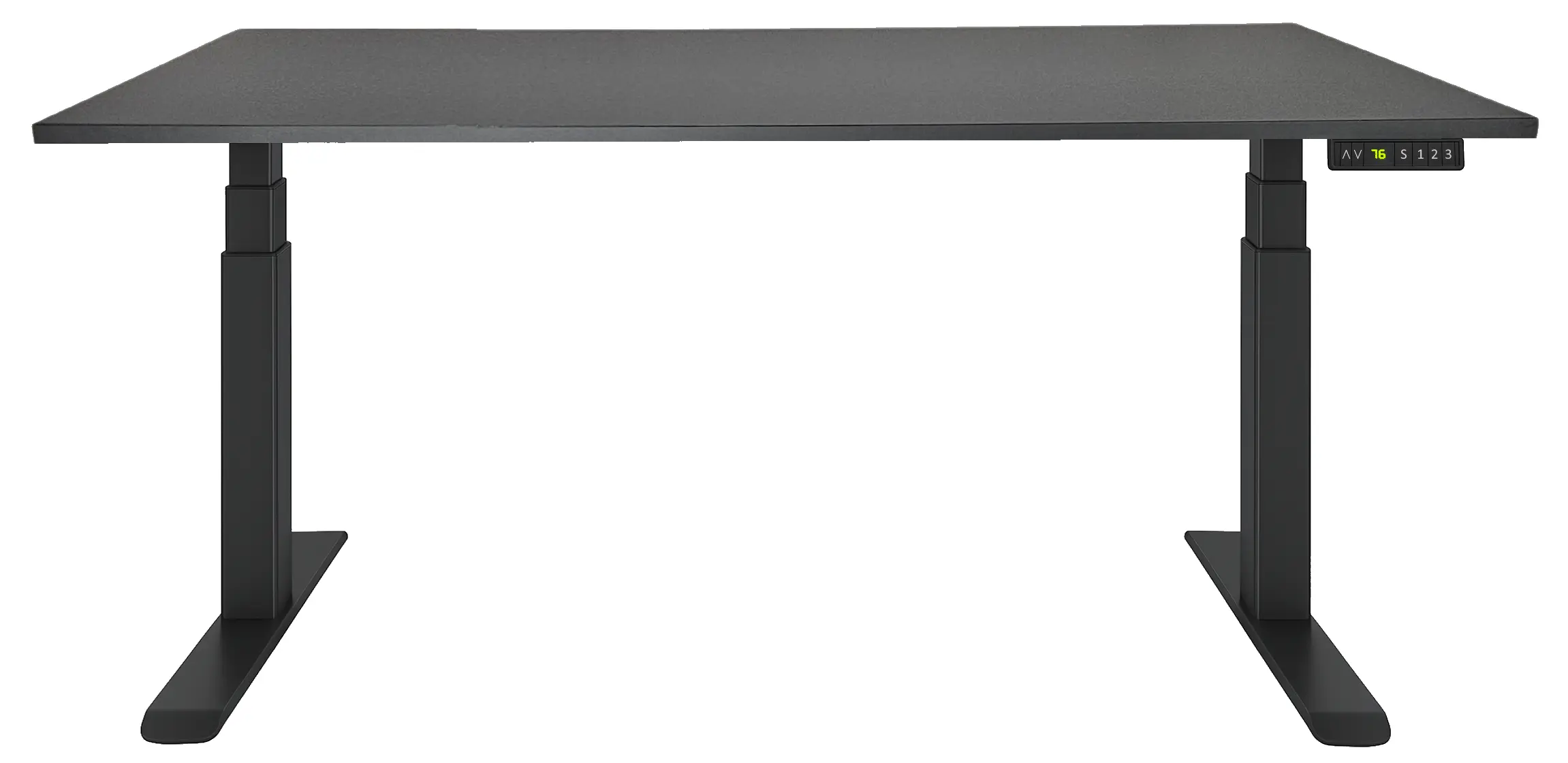 Zit-Sta Bureau Elektrisch 'Professional' EN-527 200x80cm Zwart - Zwart