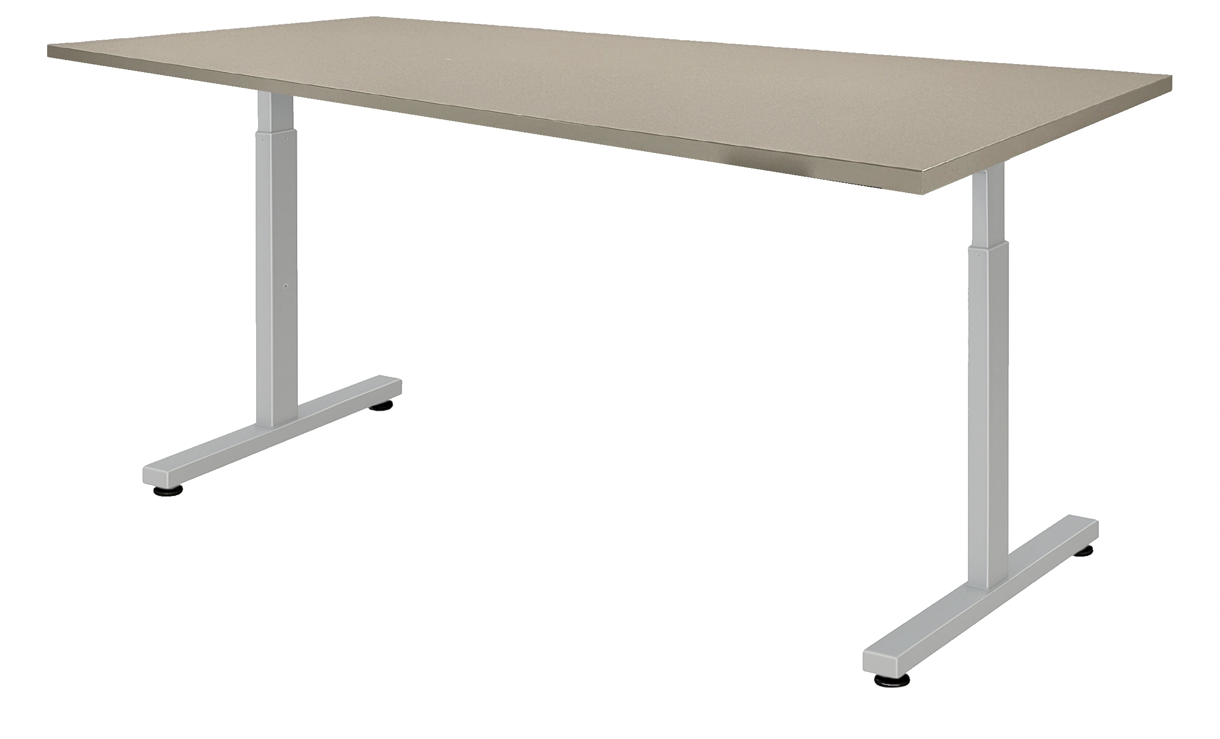 Vamo T-poot Kantinetafel recht 120x80cm Aluminium Cuando