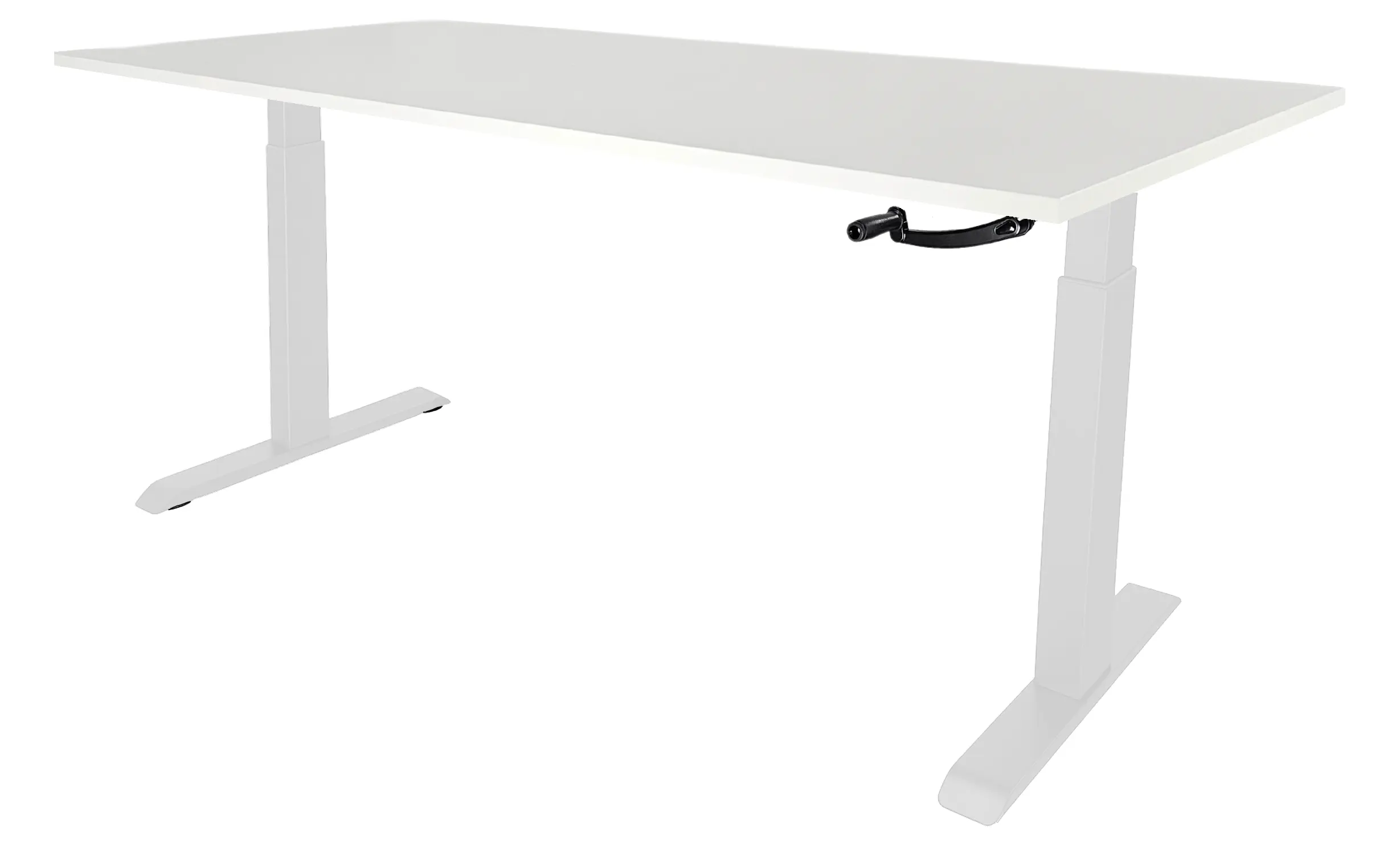 Zit-Sta Bureau Slinger Verstelbaar 120x80cm Wit - Wit