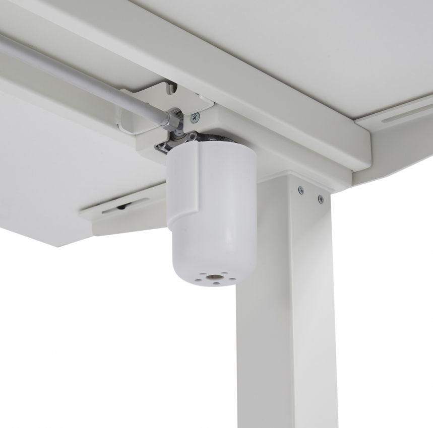 Zit-Sta Bureau Elektrisch 'Basic' 120x80cm Wit - Natuur eiken