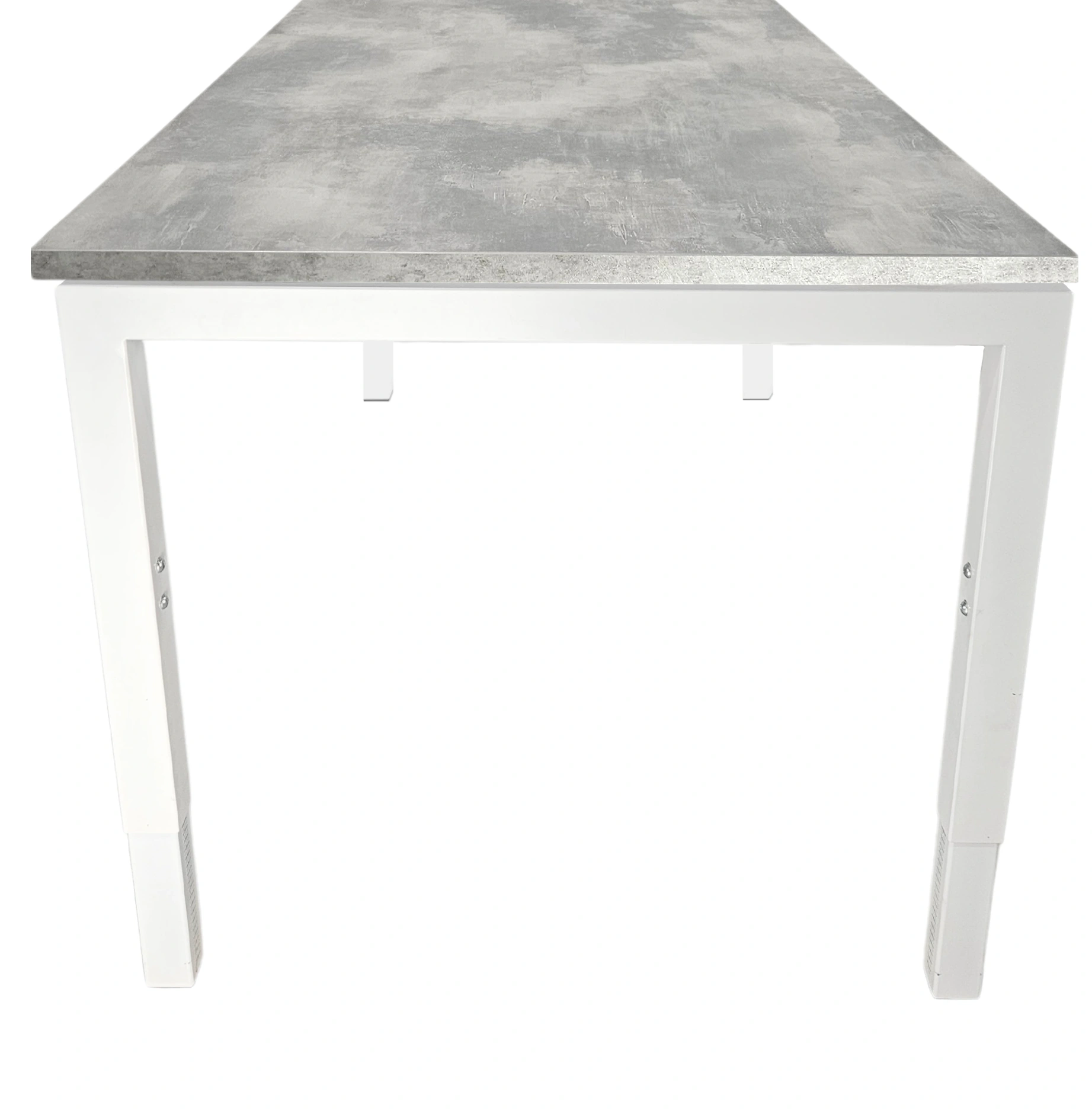 Verstelbaar Bureau Vida 4-poots 120x80cm Wit Oxyd