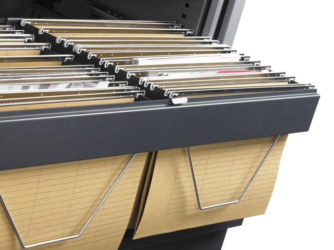 Uittrekbaar Hangmappenframe t.b.v. roldeurkast  