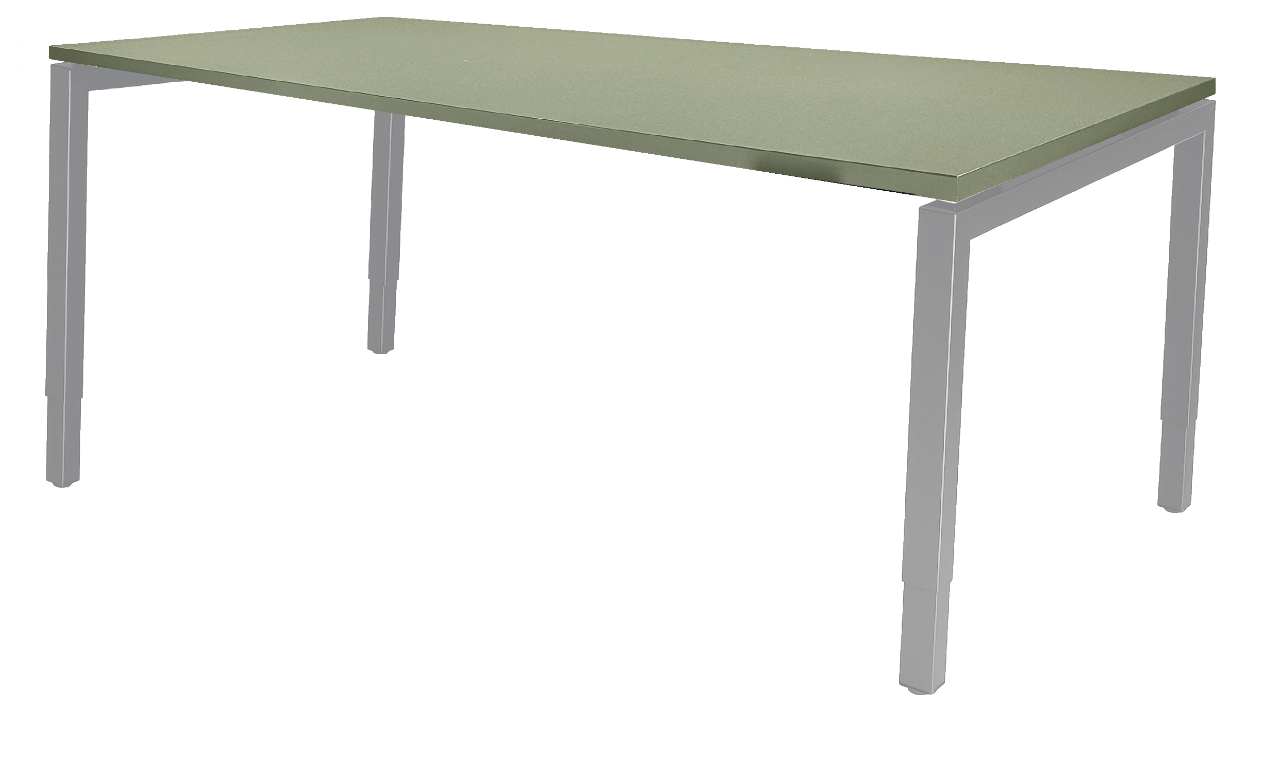 Vida 4-poots Kantinetafel recht 200x100cm Aluminium Pine