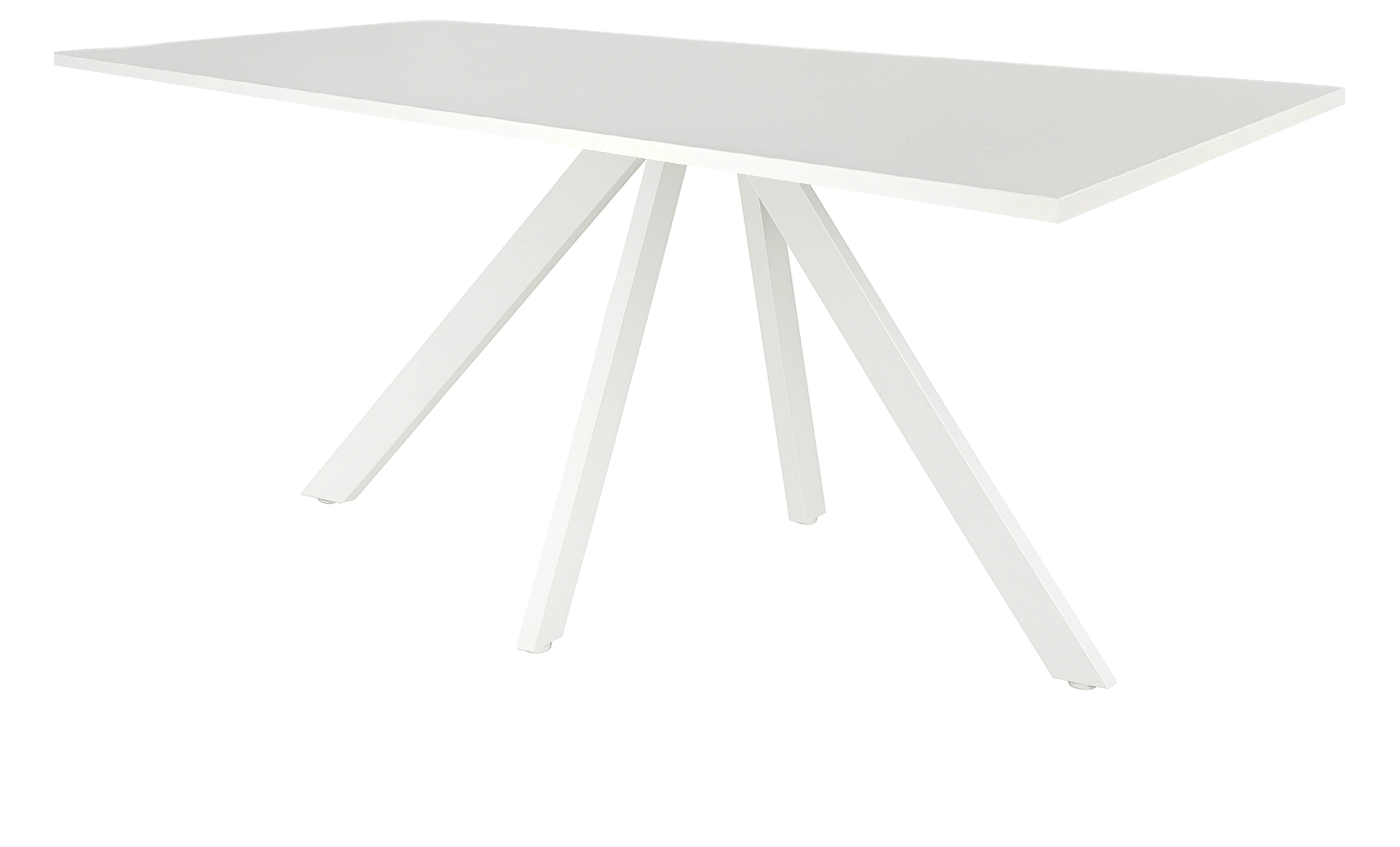 Spinpoot Vergadertafel recht 180x80cm Wit Wit