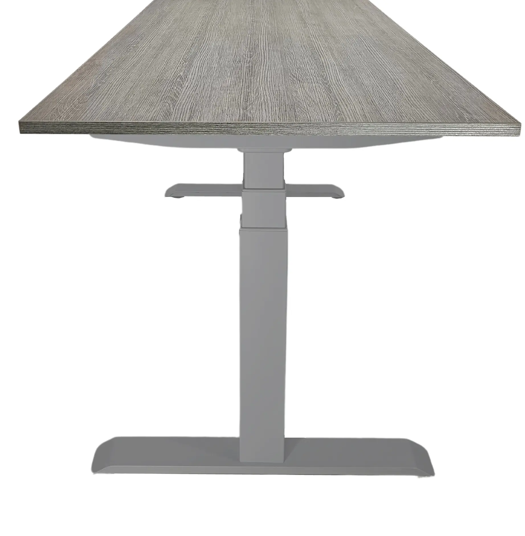 Zit-Sta Bureau Elektrisch 'Professional' EN-527 140x80cm Aluminium - Bruin eiken