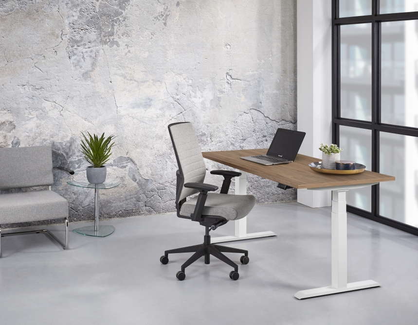 Zit-Sta Bureau Elektrisch 'Professional' EN-527 180x80cm Wit - Cuando