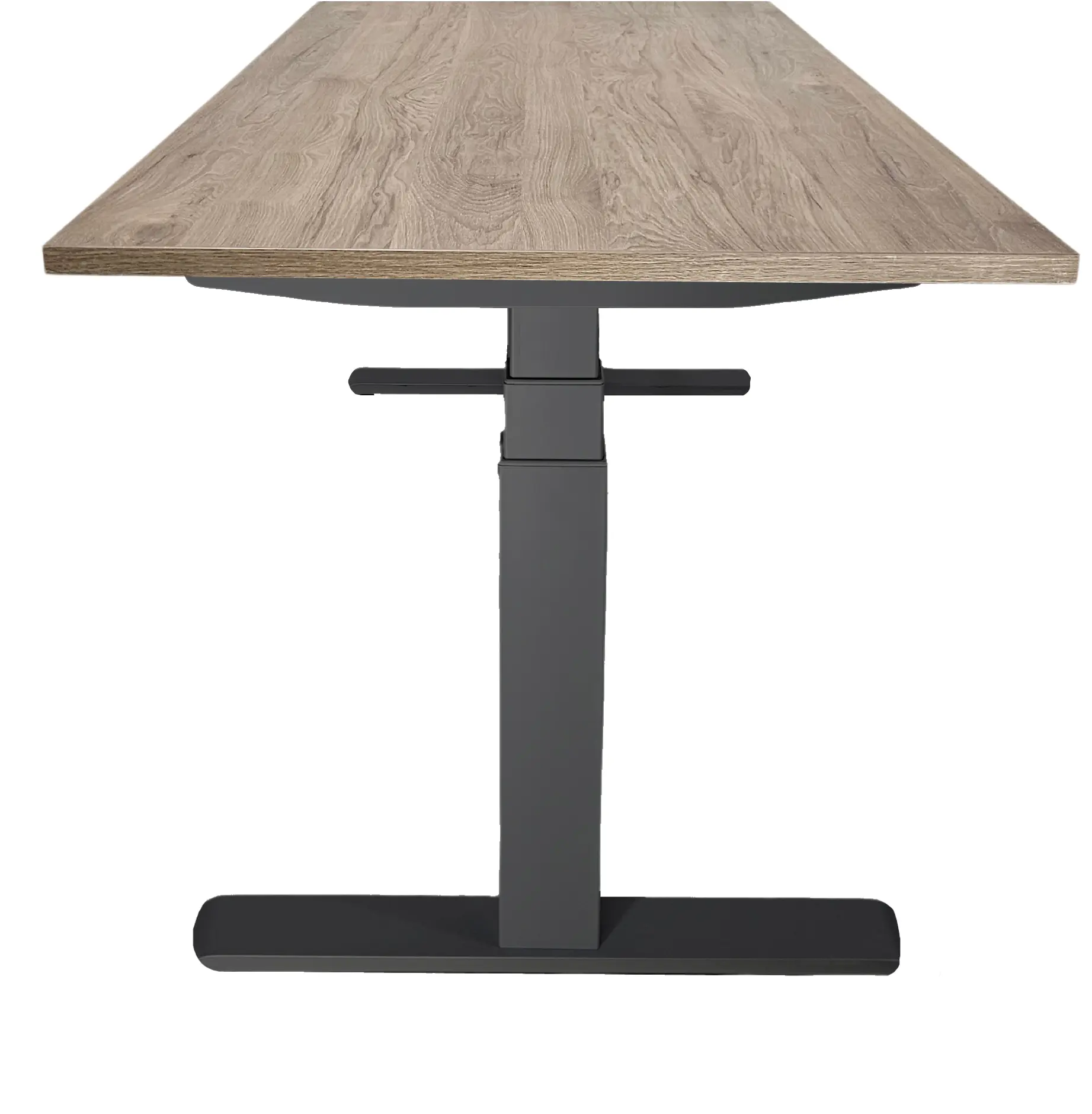 Zit-Sta Bureau Elektrisch 'Deluxe' NPR-1813 180x80cm Zwart - Hickory Noten