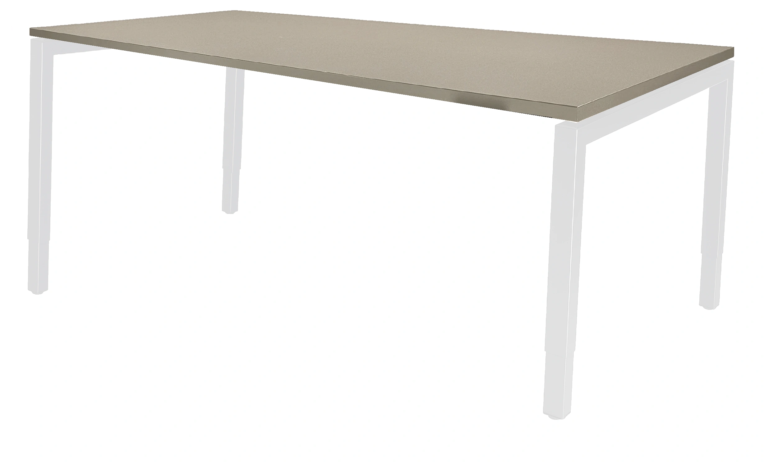Vida 4-poots Vergadertafel recht 200x100cm Wit Cuando