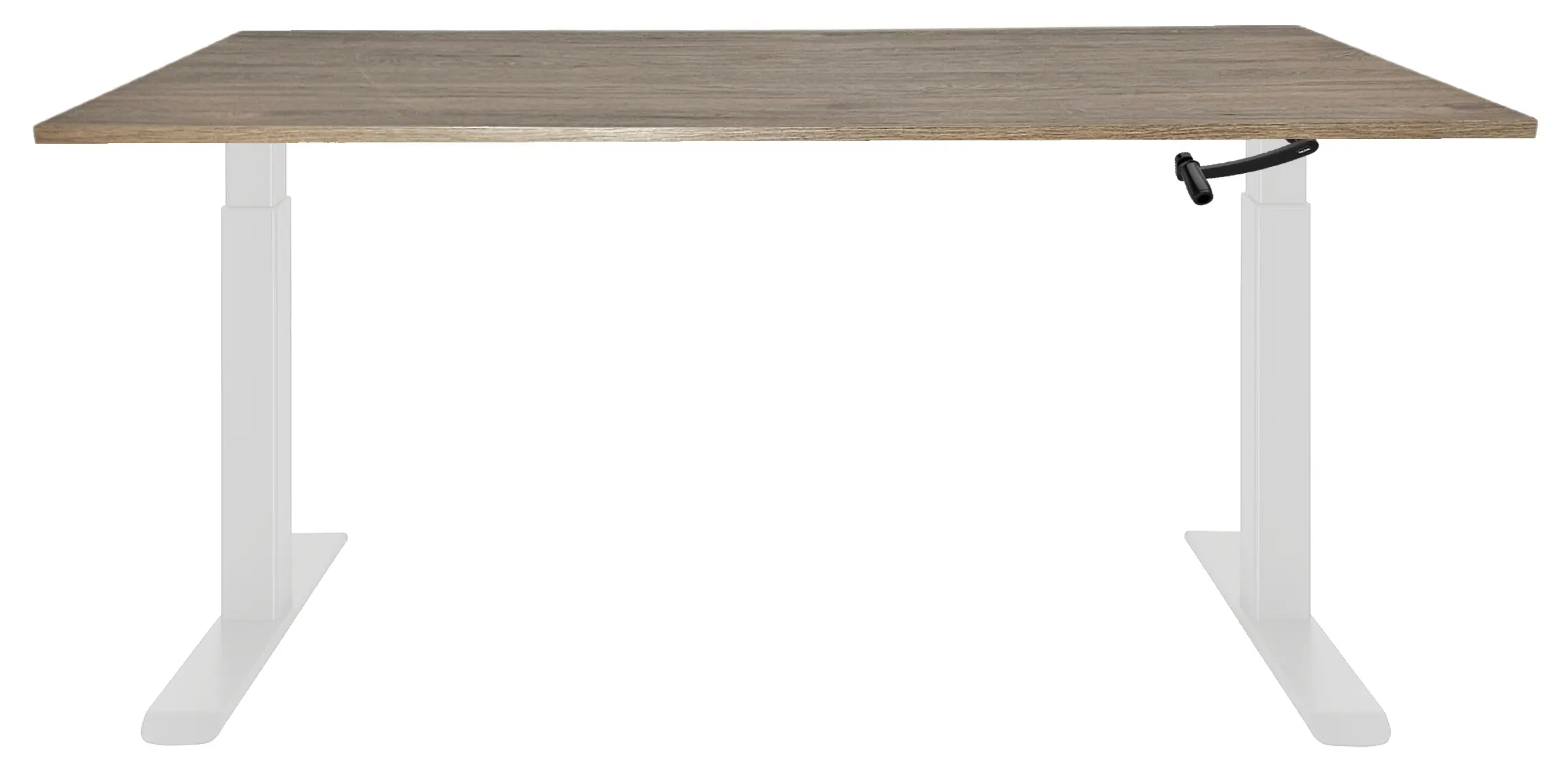 Zit-Sta Bureau Slinger Verstelbaar 120x80cm Wit - Hickory Noten