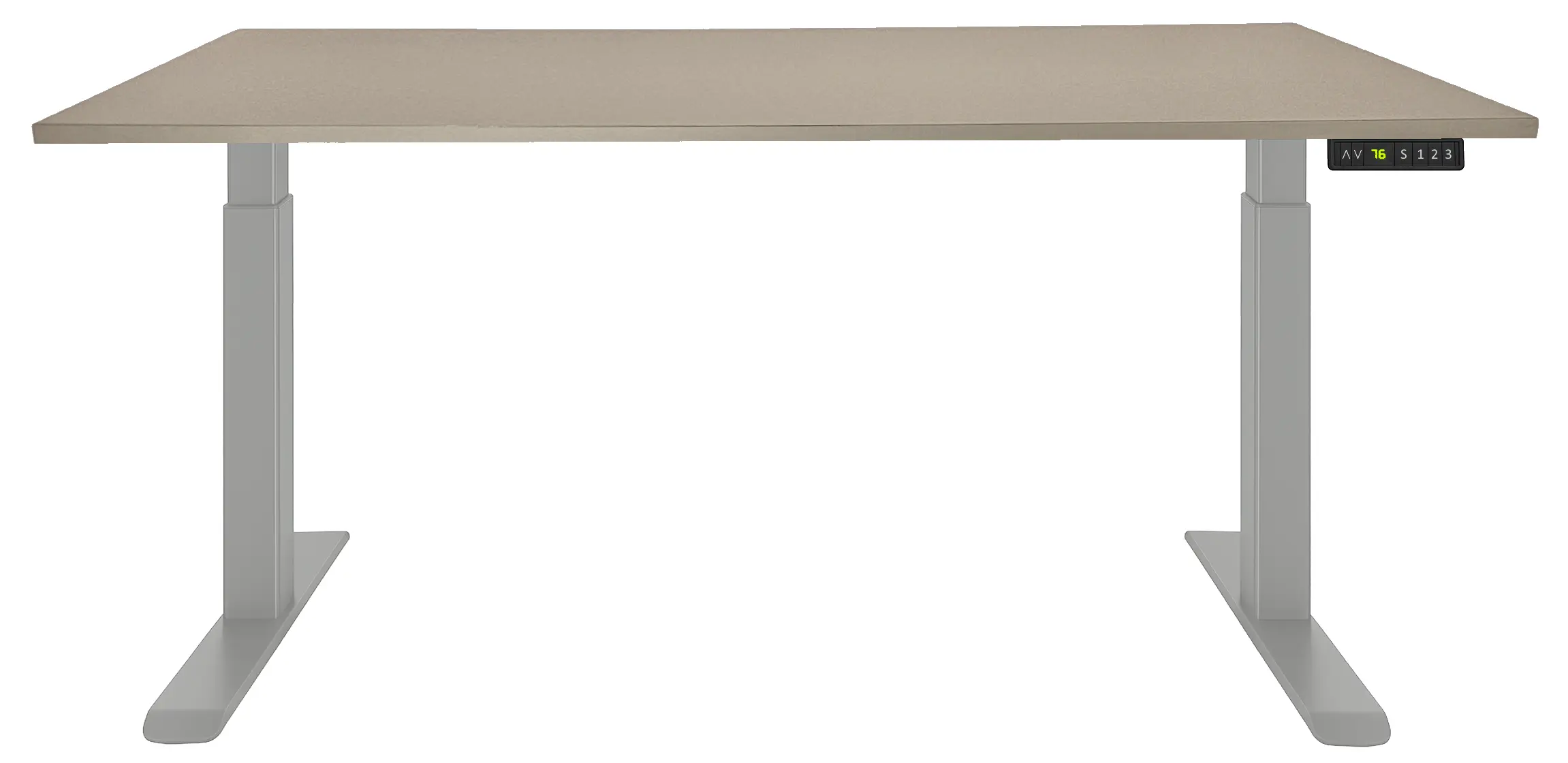 Zit-Sta Bureau Elektrisch 'Basic' 180x80cm Aluminium - Cuando